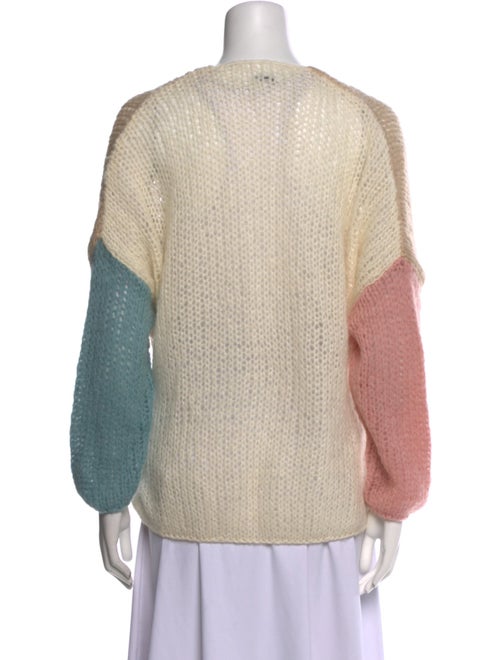 Maiami Alpaca Colorblock Pattern Sweater