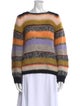 Maiami Striped Scoop Neck Sweatshirt