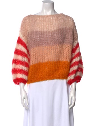 Maiami Mohair Tweed Pattern Top