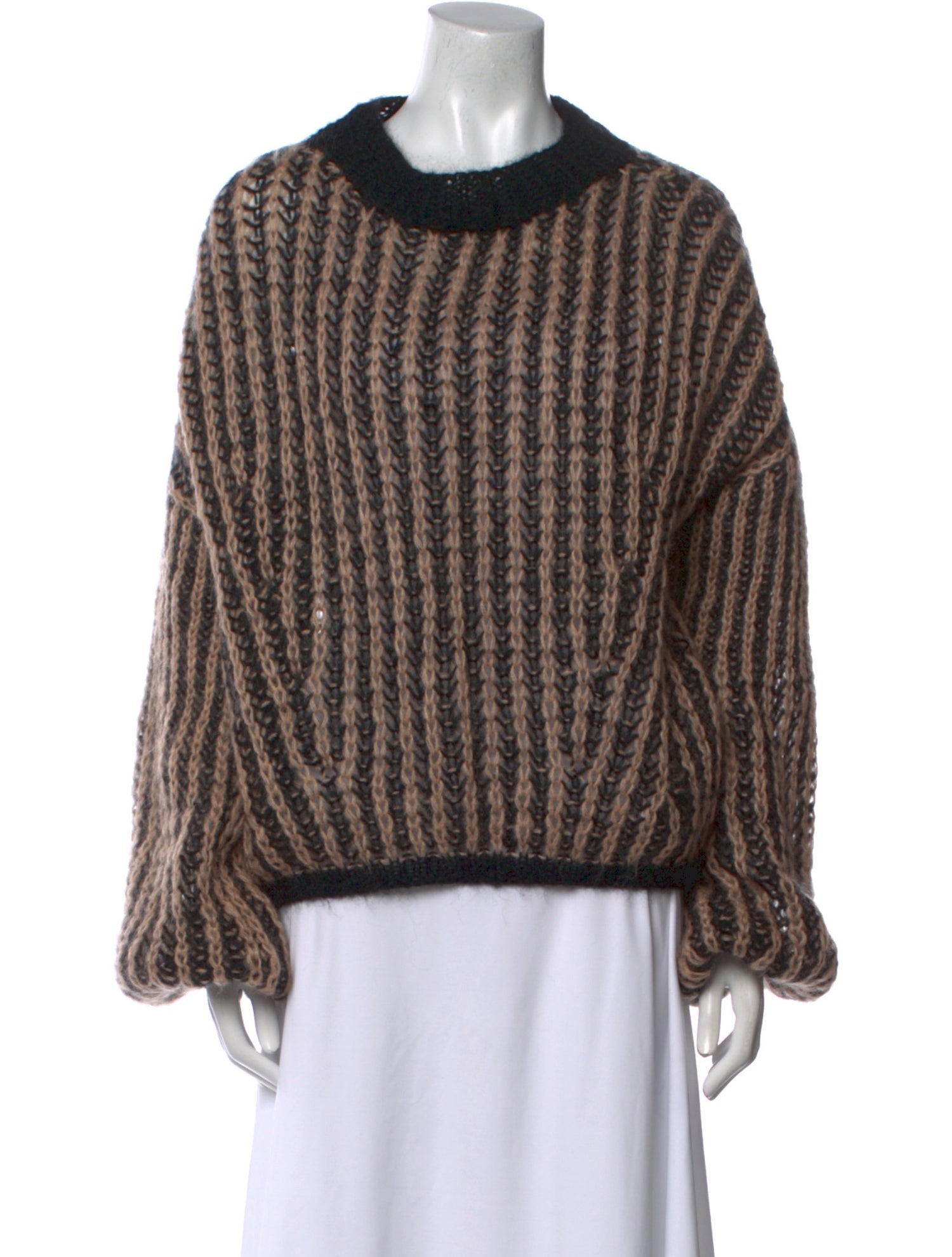 Maiami Mohair Striped Sweater