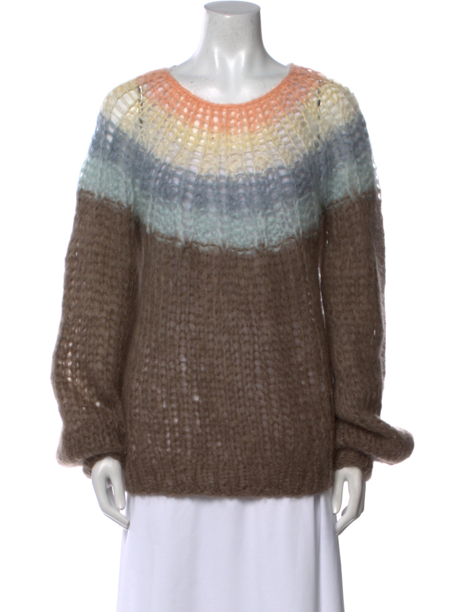Maiami Mohair Striped Sweater