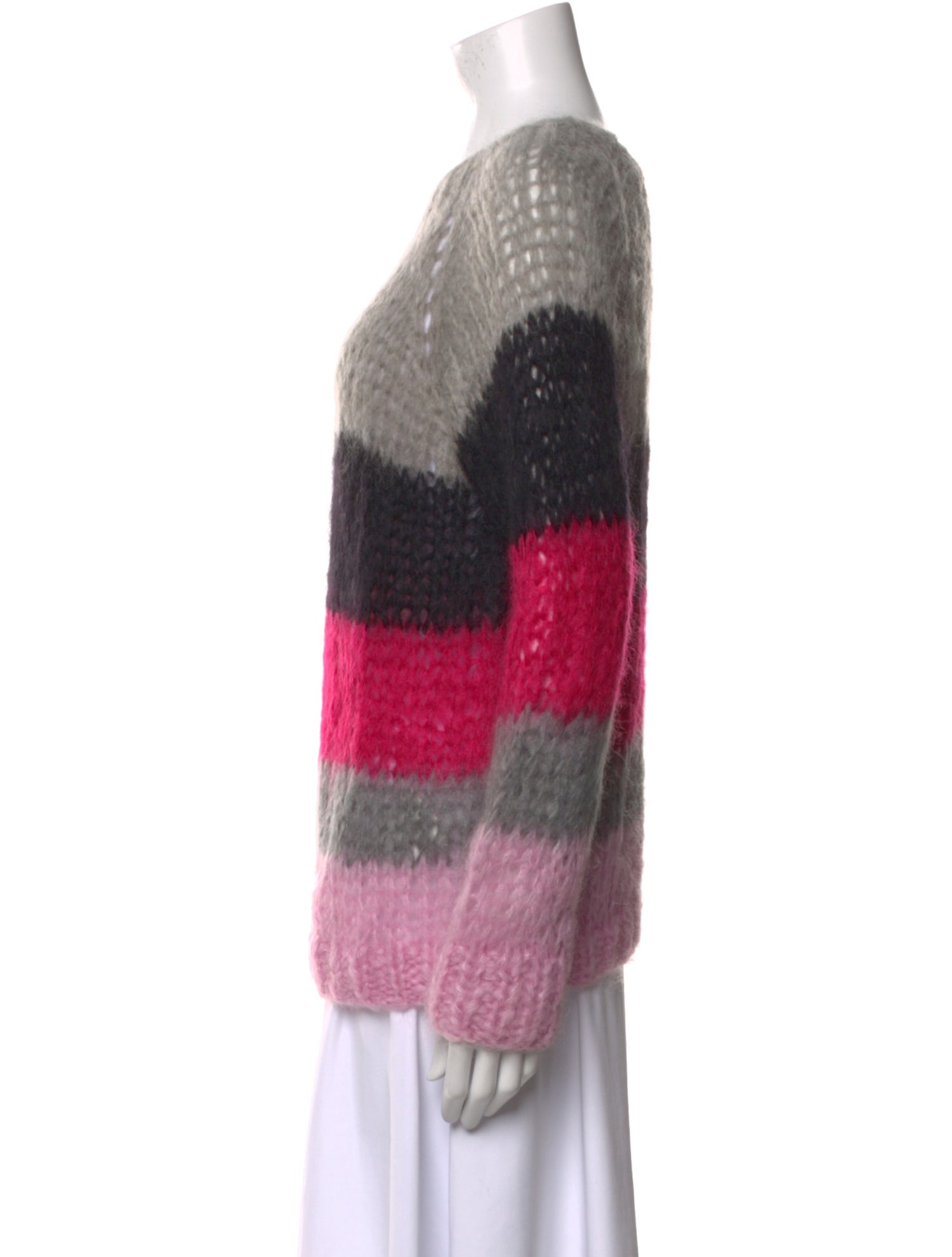Maiami Mohair Striped Sweater