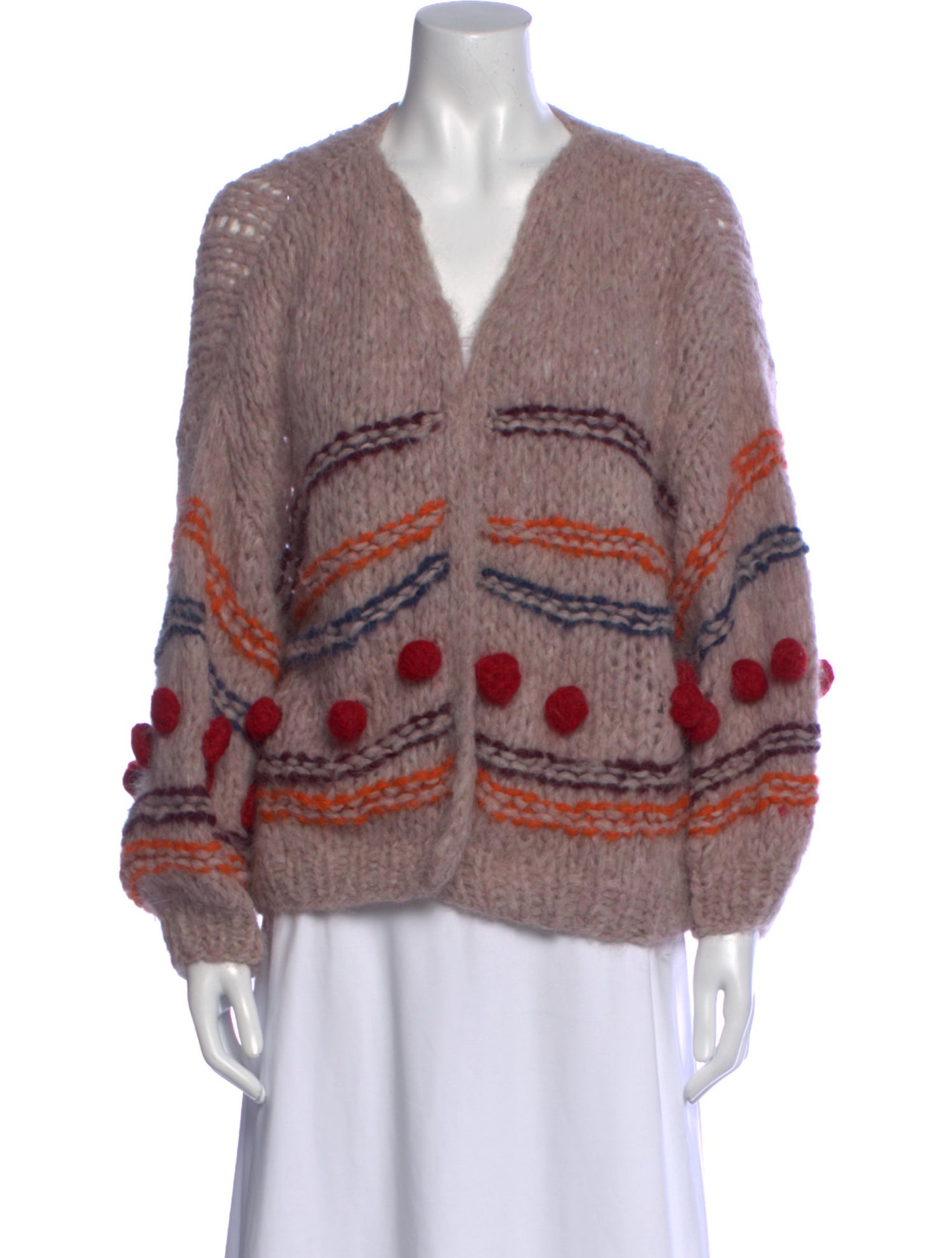 Maiami Alpaca Colorblock Pattern Sweater