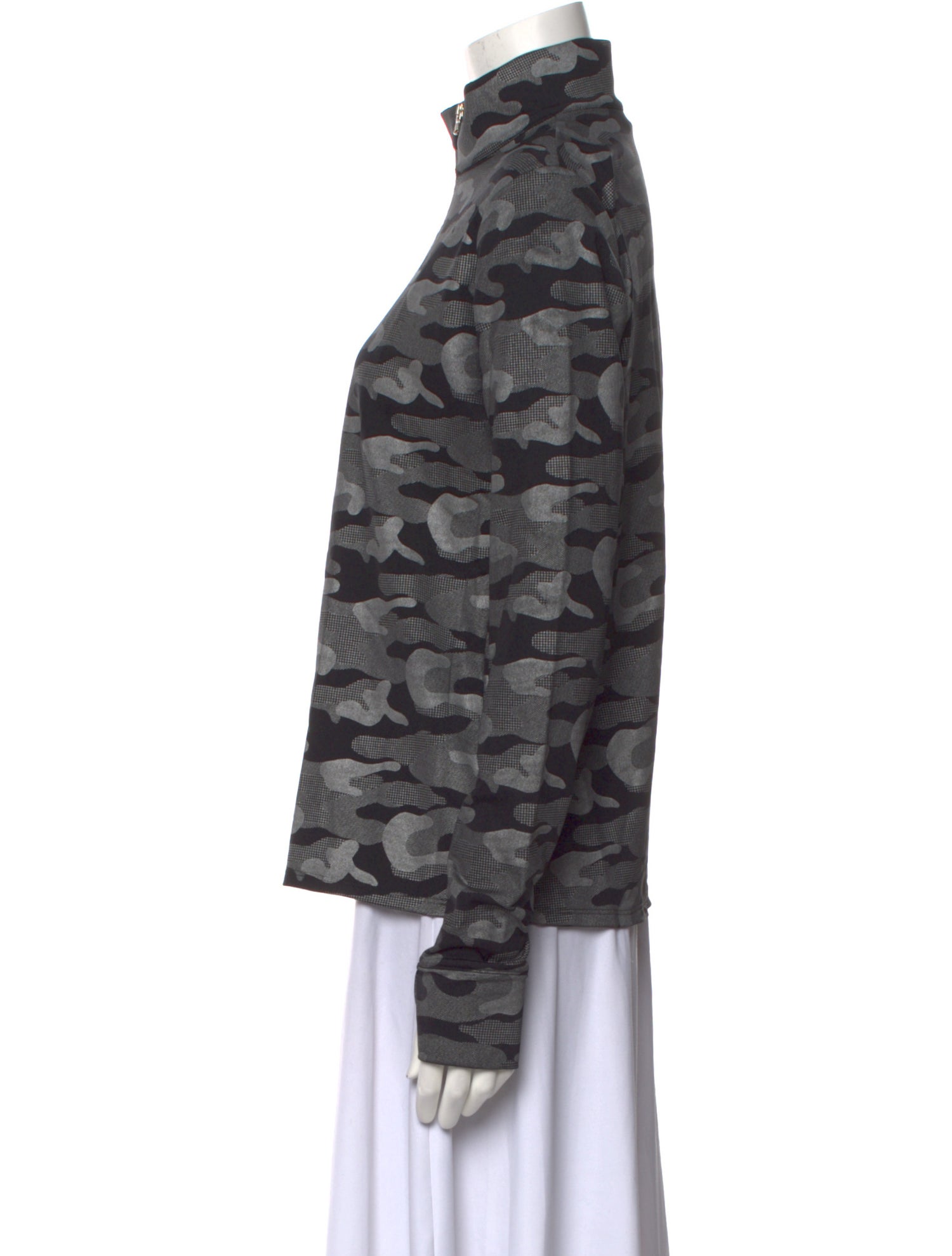 M. Miller Printed Mock Neck Sweatshirt