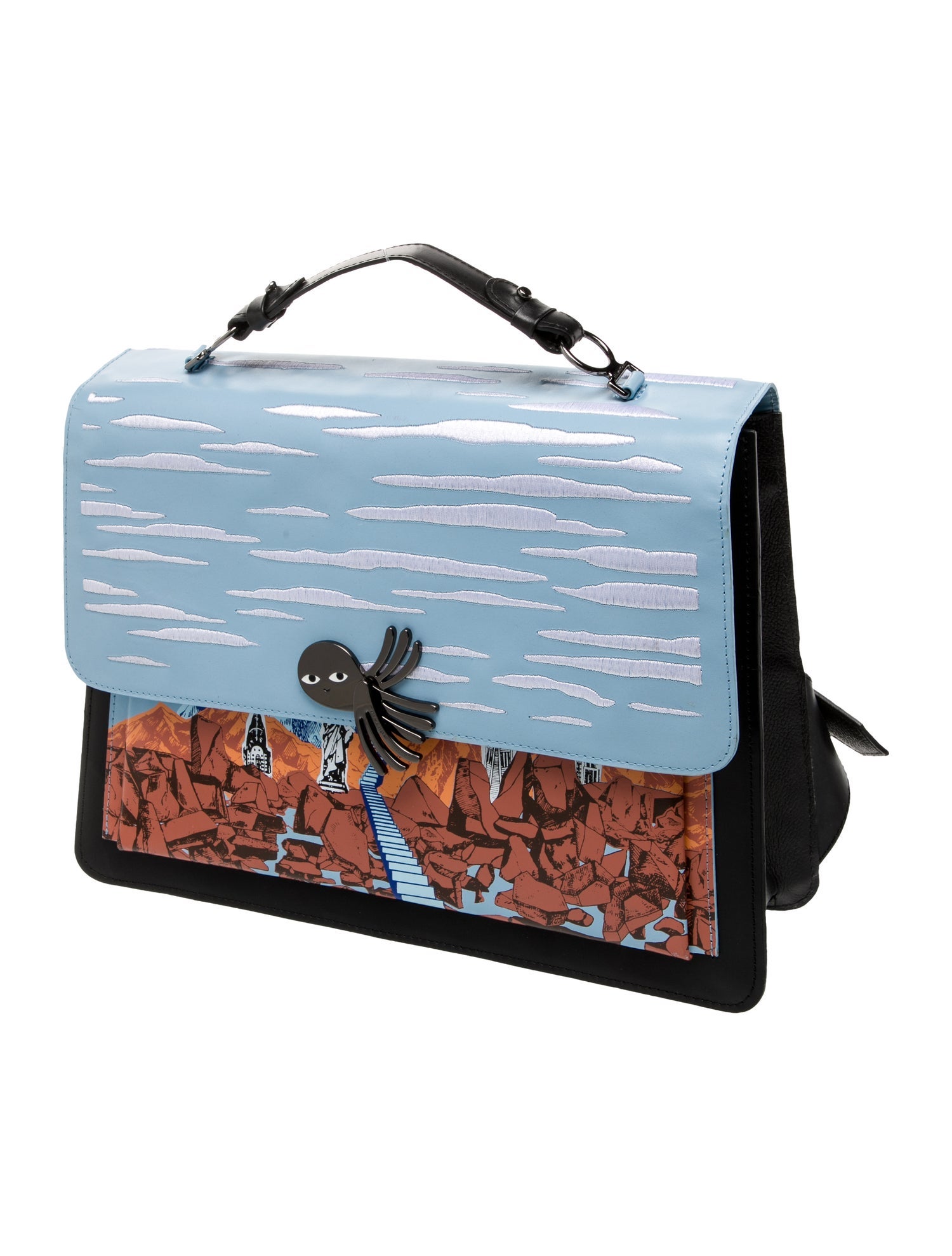 Min & Mon Leather Evening Bag