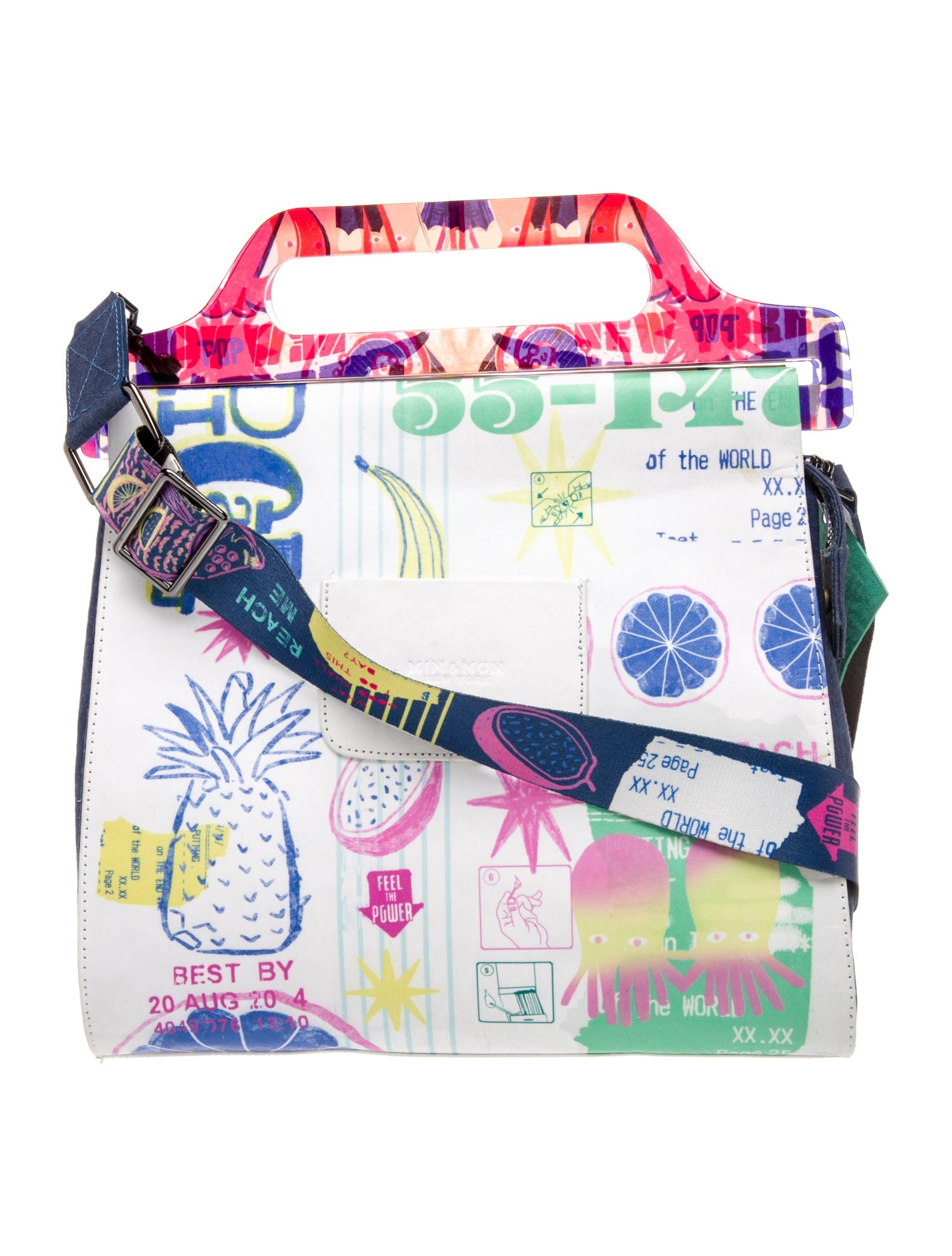 Min & Mon Canvas Top Handle Bag