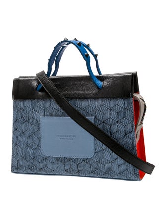 Min & Mon Leather Top Handle Bag