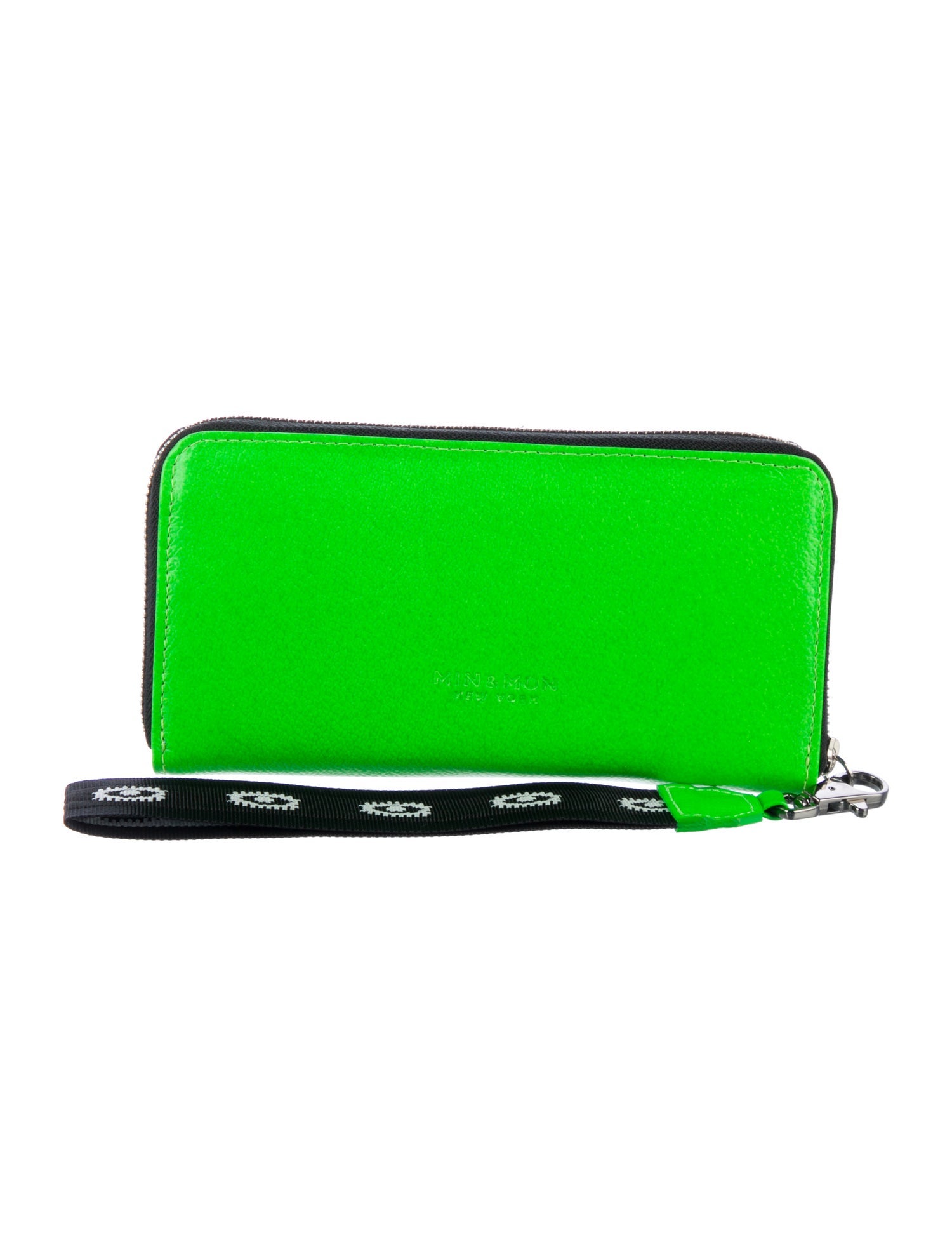 Min & Mon Leather Printed Wristlet