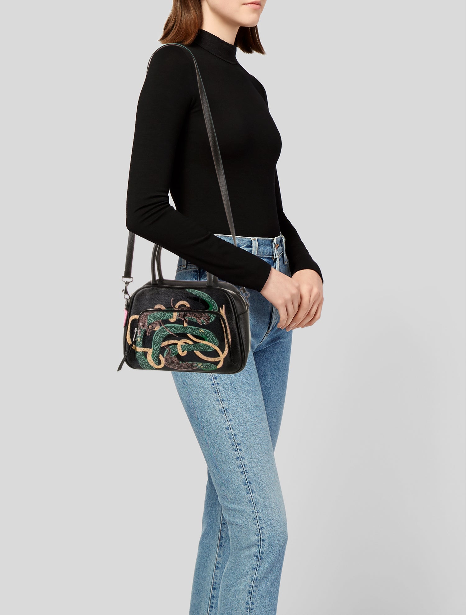 Min & Mon Leather Top Handle Bag