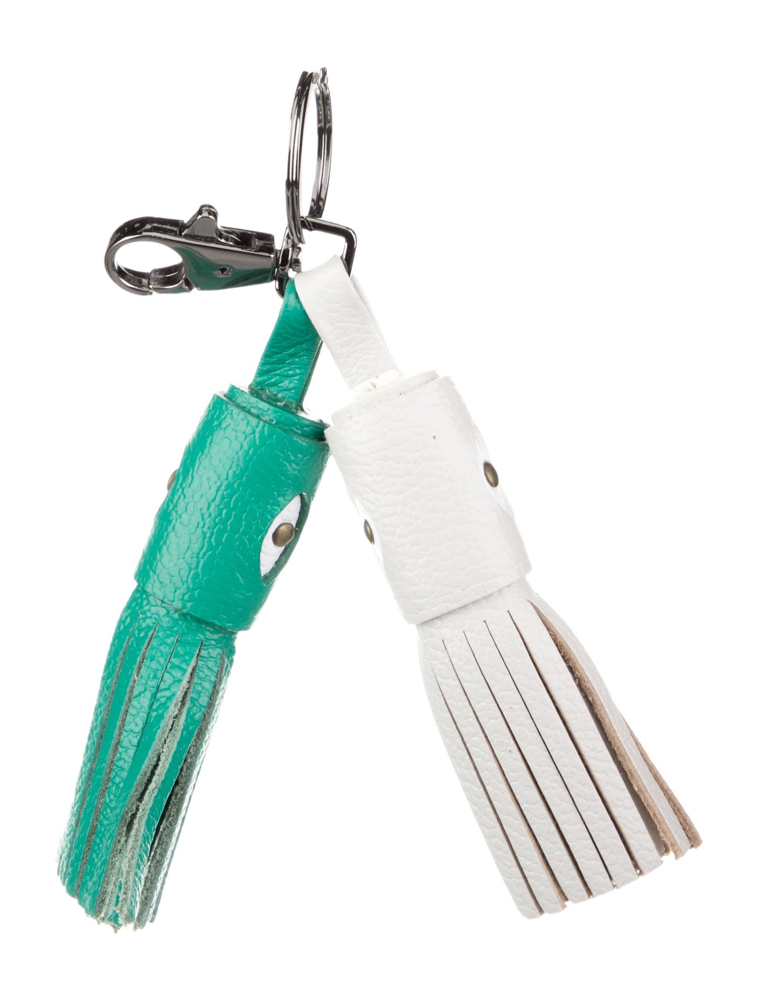 Min & Mon leather tassel bag charm