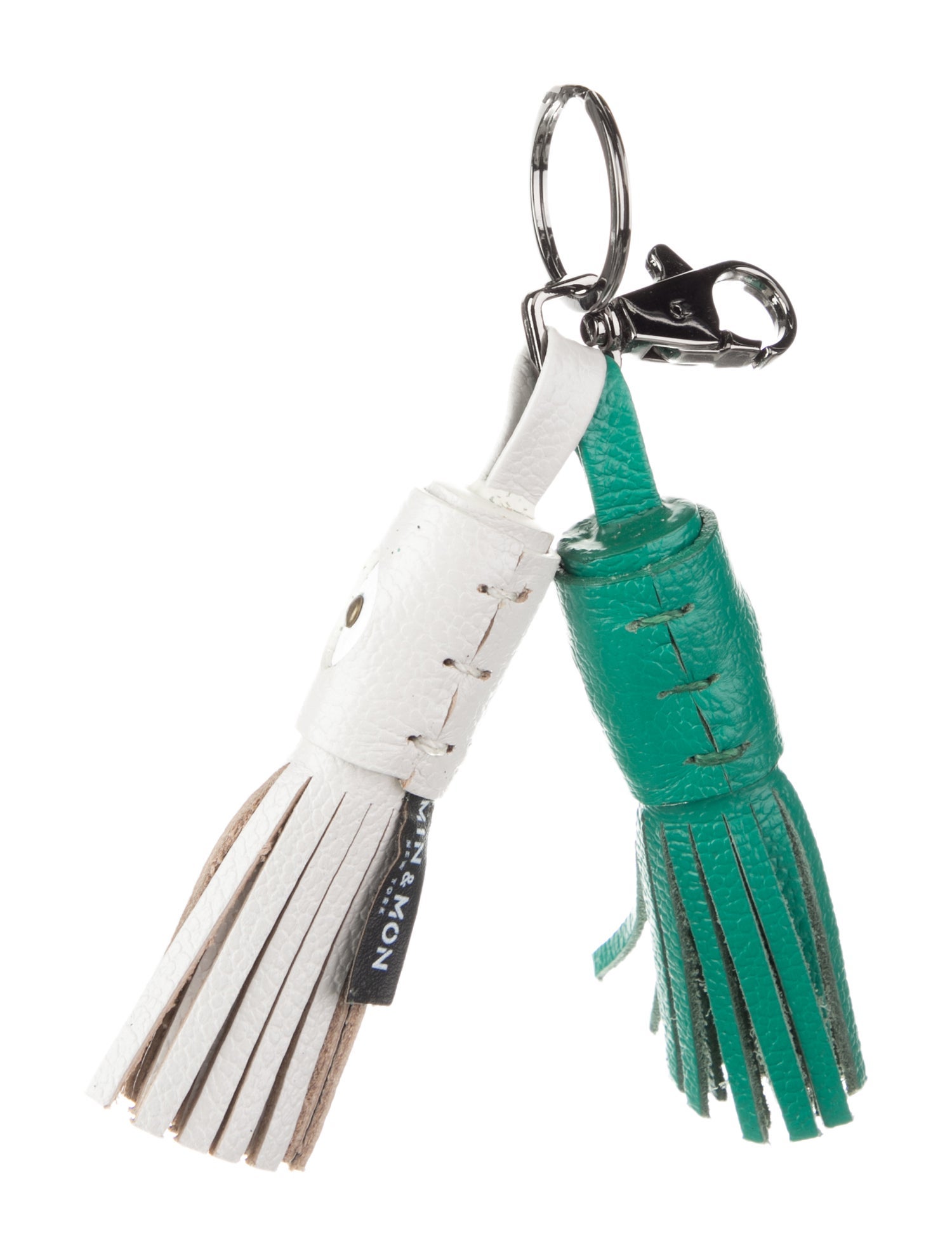 Min & Mon leather tassel bag charm
