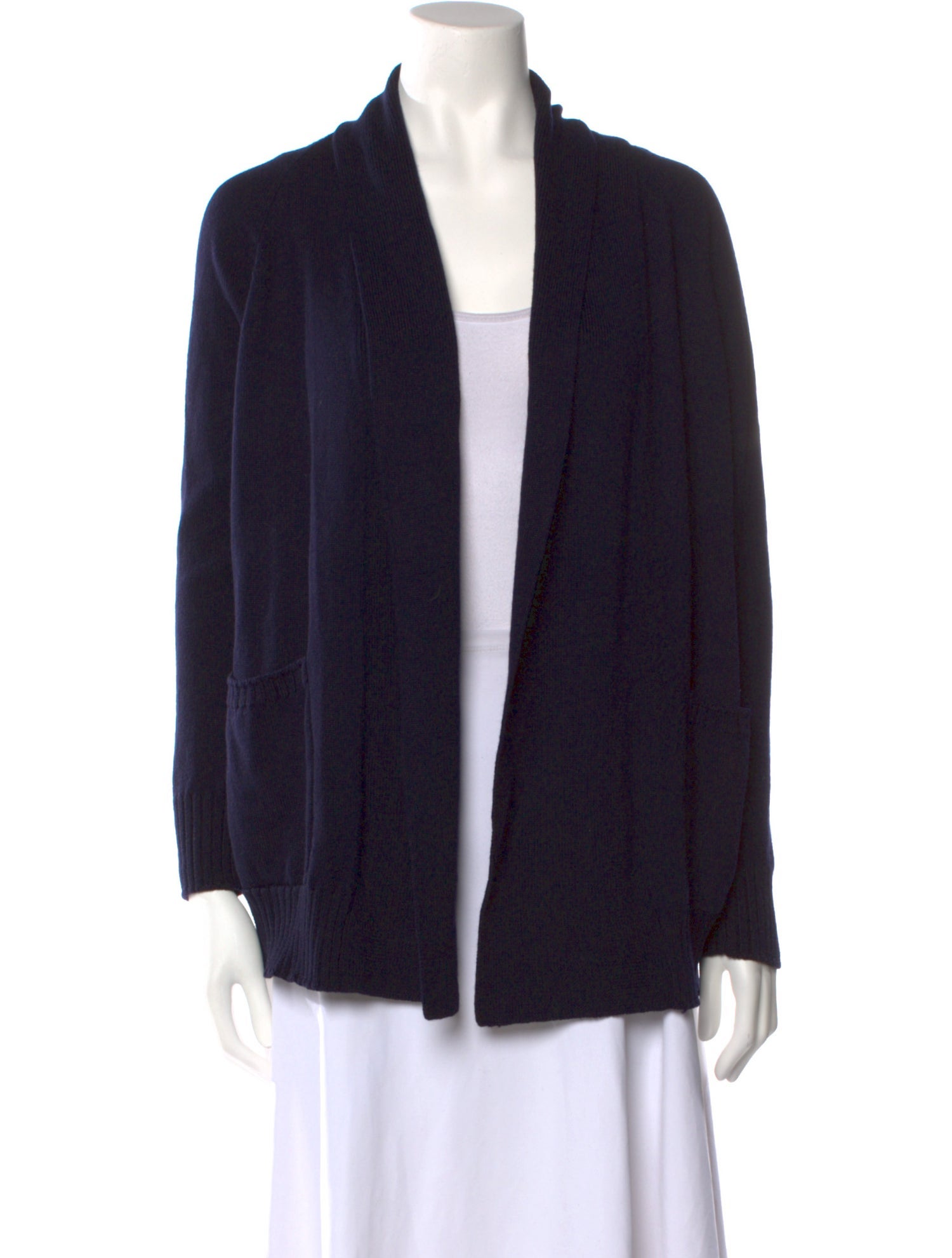Max Mara Leisure Virgin Wool Open Front Sweater