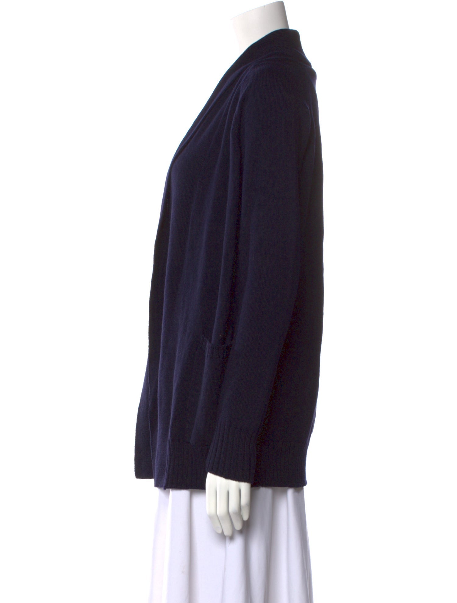 Max Mara Leisure Virgin Wool Open Front Sweater
