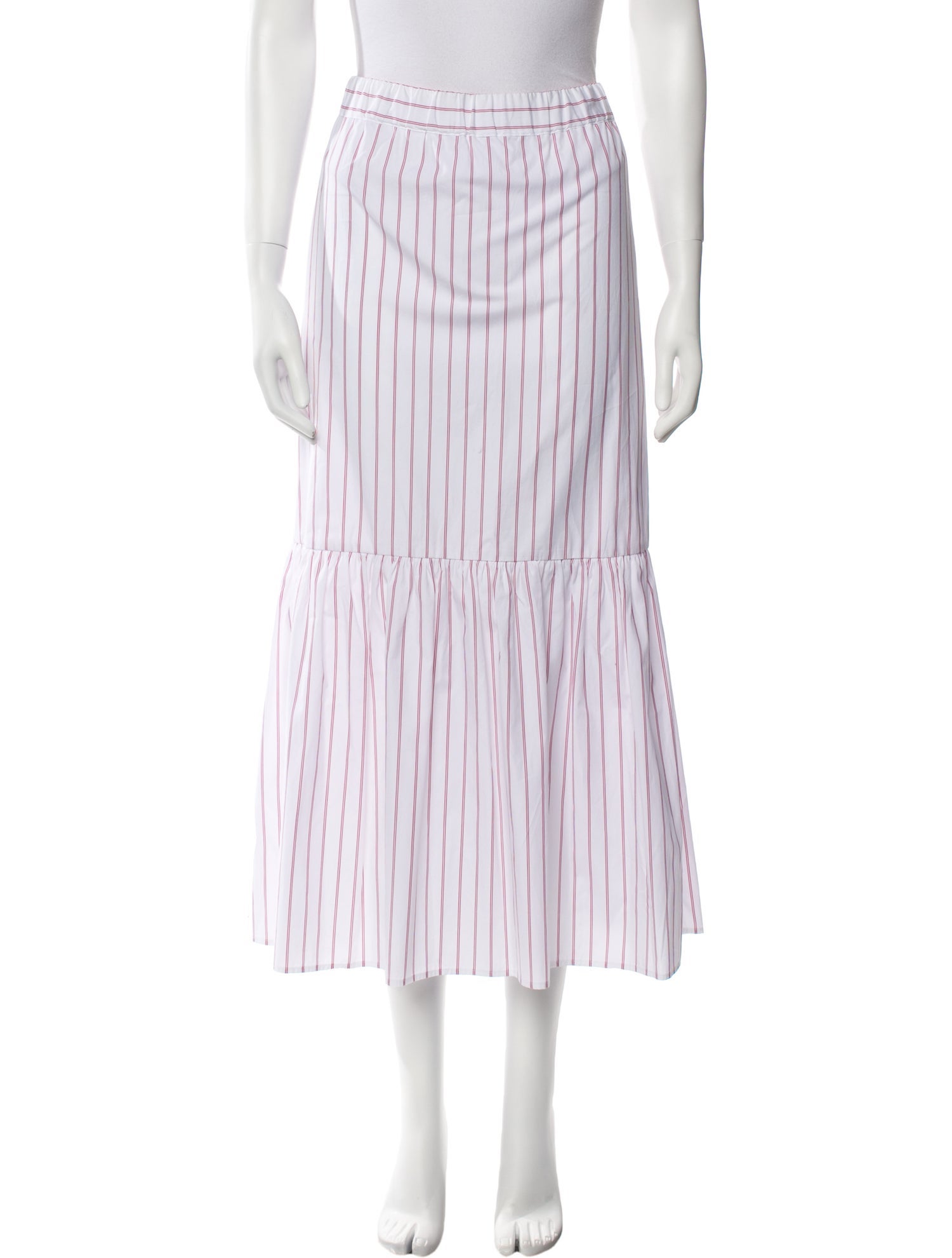 Max Mara Leisure Striped Midi Length Skirt