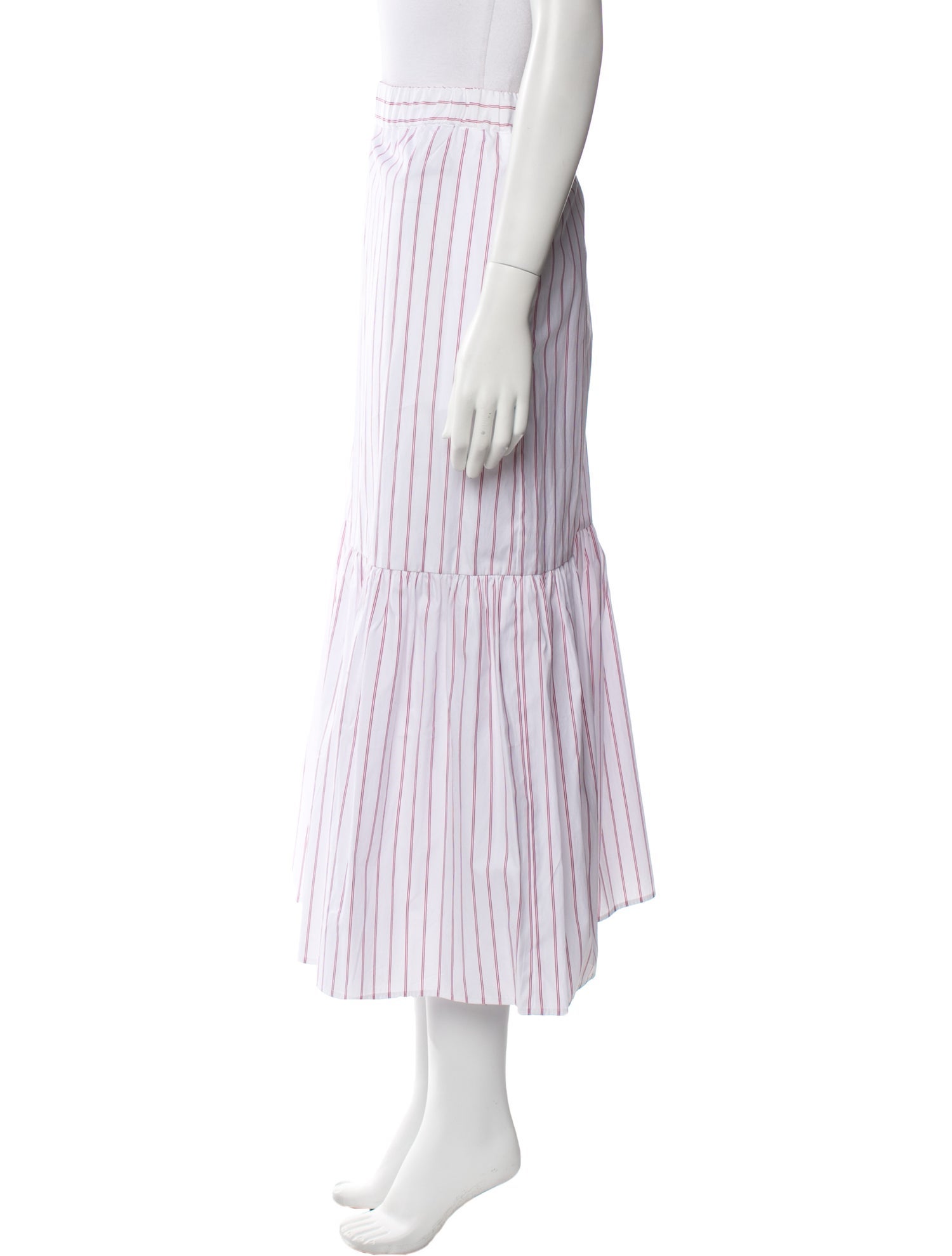 Max Mara Leisure Striped Midi Length Skirt