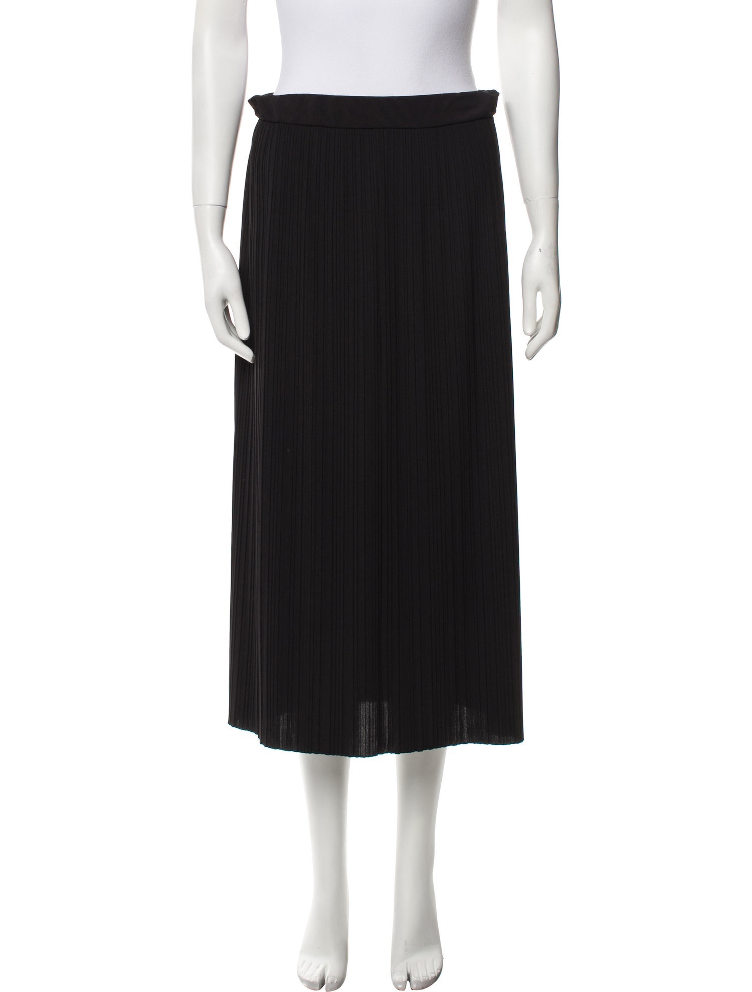 Max Mara Leisure Pleated Accents Midi Length Skirt