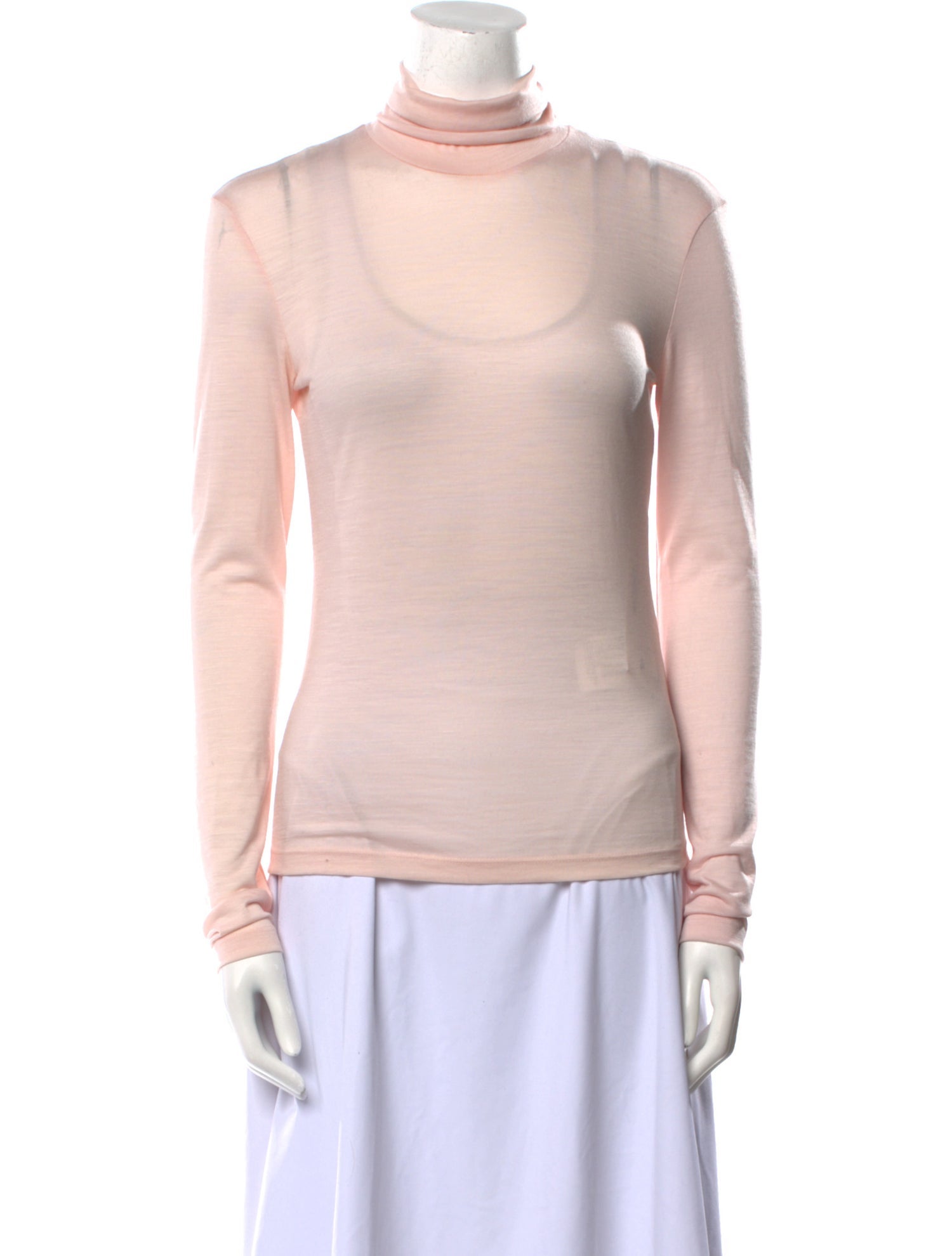 Max Mara Leisure Virgin Wool Mock Neck Sweatshirt