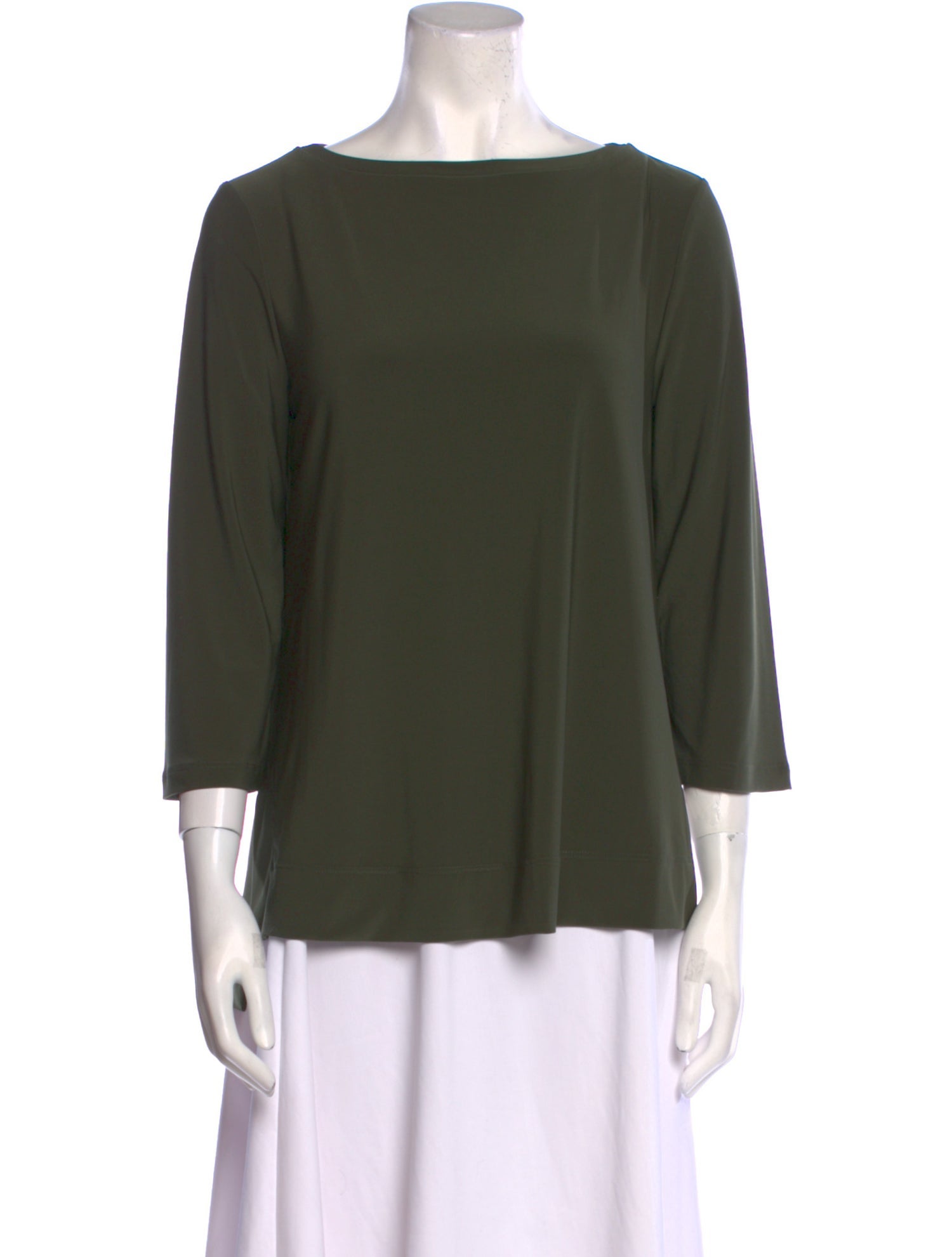 Max Mara Leisure Bateau Neckline Three-Quarter Sleeve Blouse w/ Tags