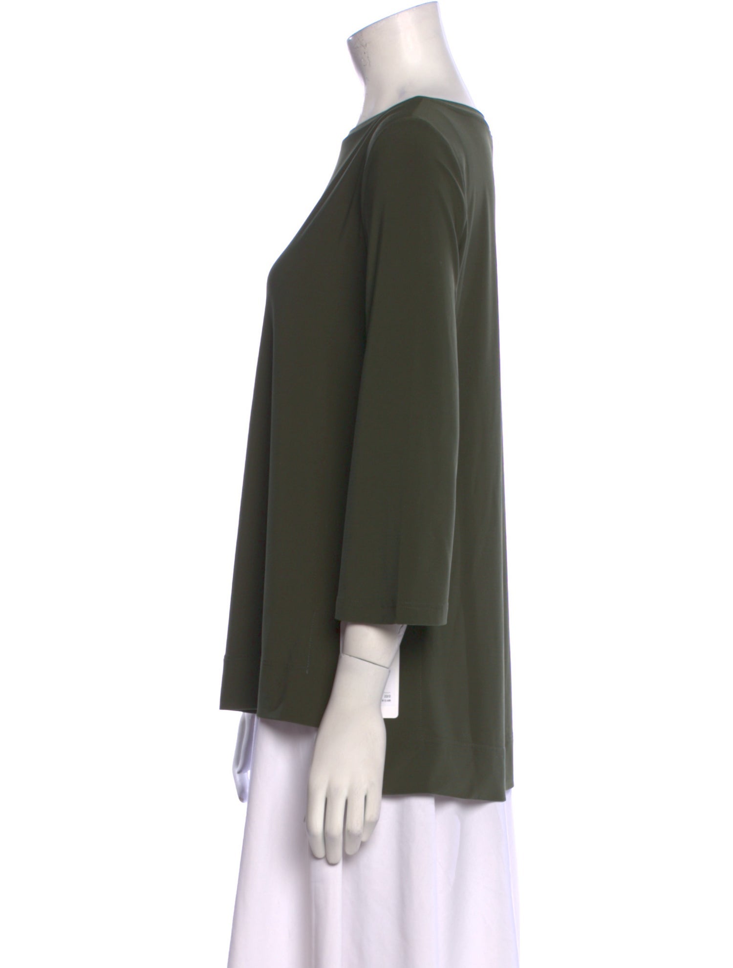 Max Mara Leisure Bateau Neckline Three-Quarter Sleeve Blouse w/ Tags