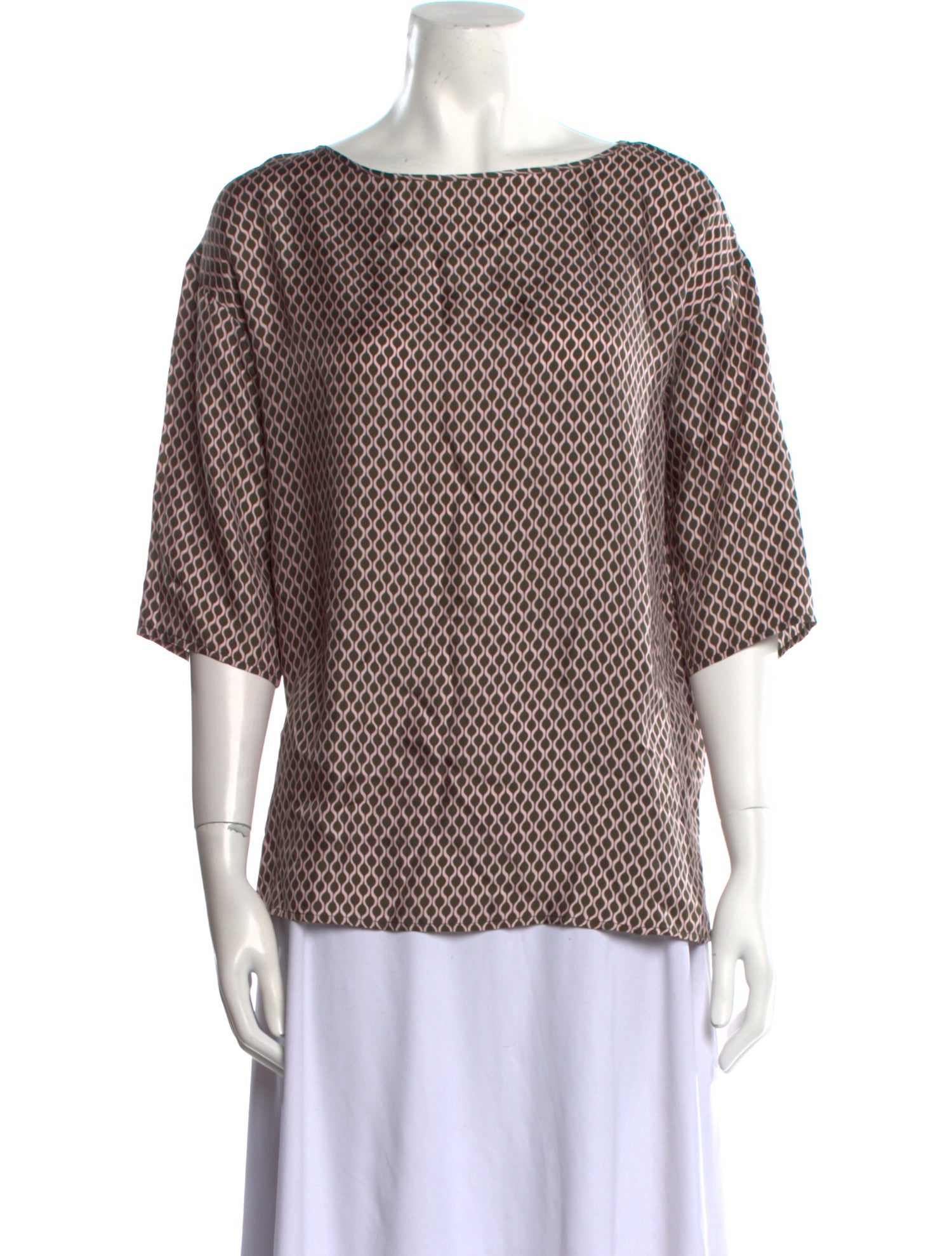 Max Mara Leisure Silk Printed Blouse w/ Tags