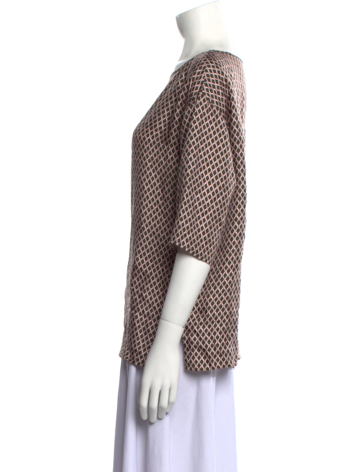 Max Mara Leisure Silk Printed Blouse w/ Tags