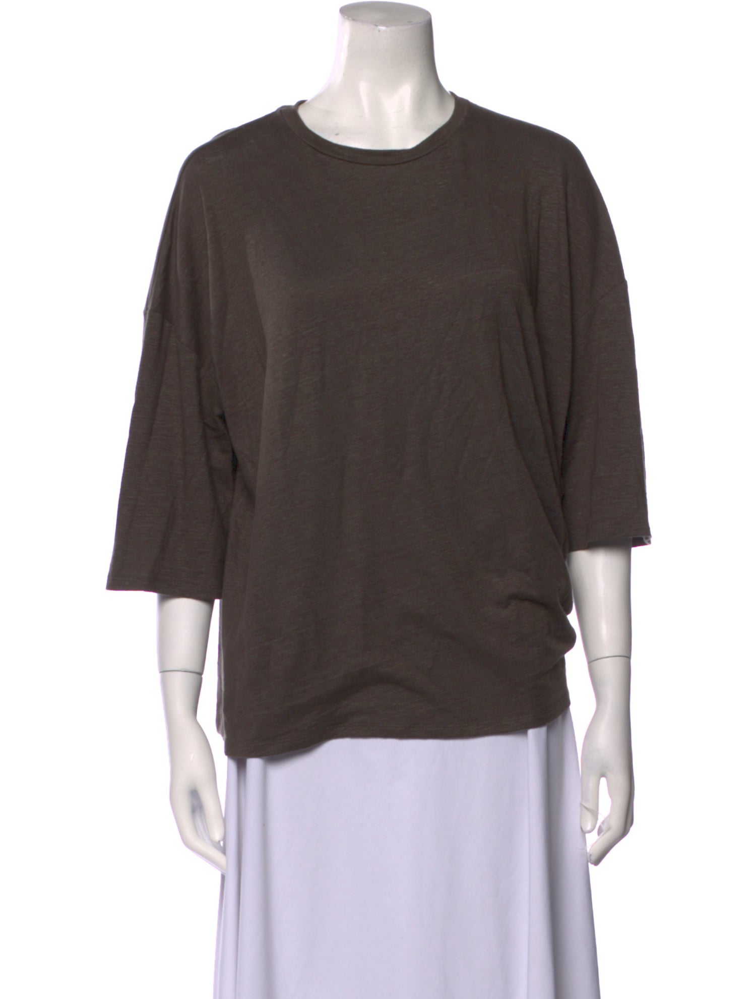 Max Mara Leisure Linen Crew Neck T-Shirt