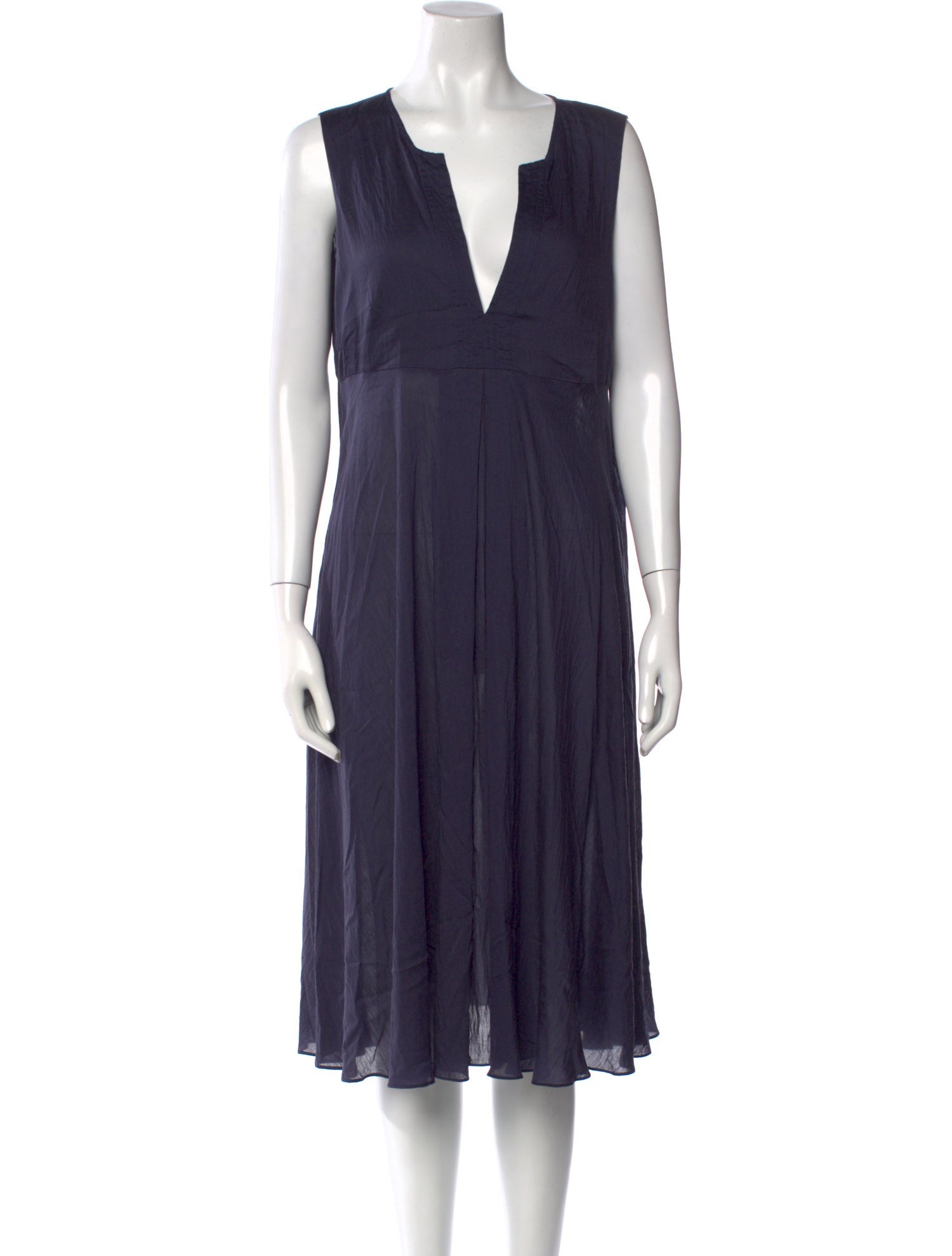 Max Mara Leisure V-Neck Midi Length Dress