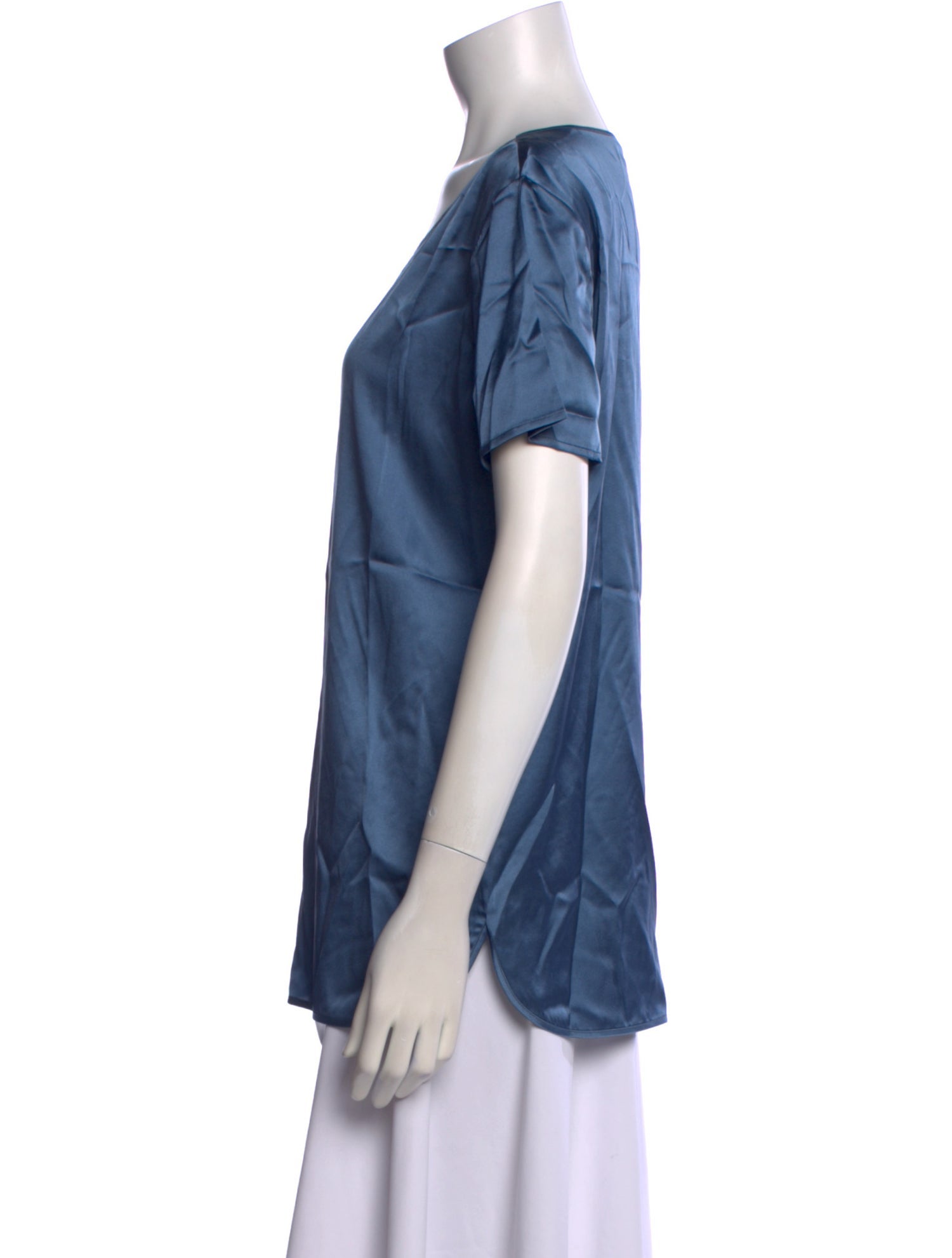 Max Mara Leisure Silk Scoop Neck Blouse