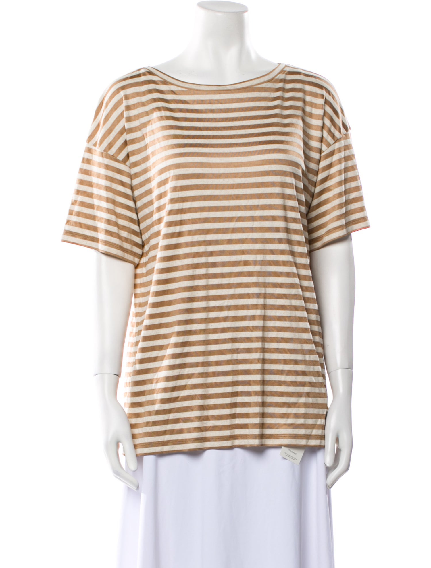 Max Mara Leisure Striped Bateau Neckline T-Shirt