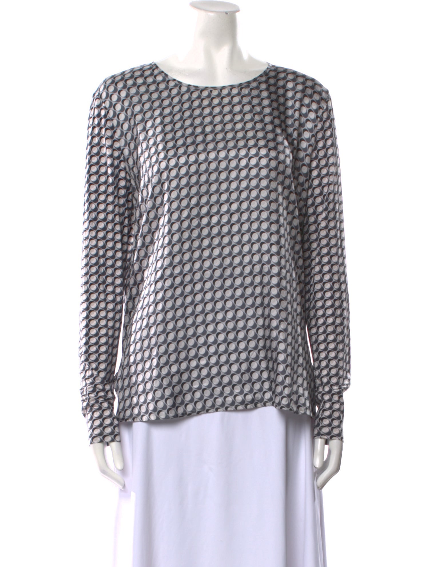 Max Mara Leisure Printed Scoop Neck Blouse