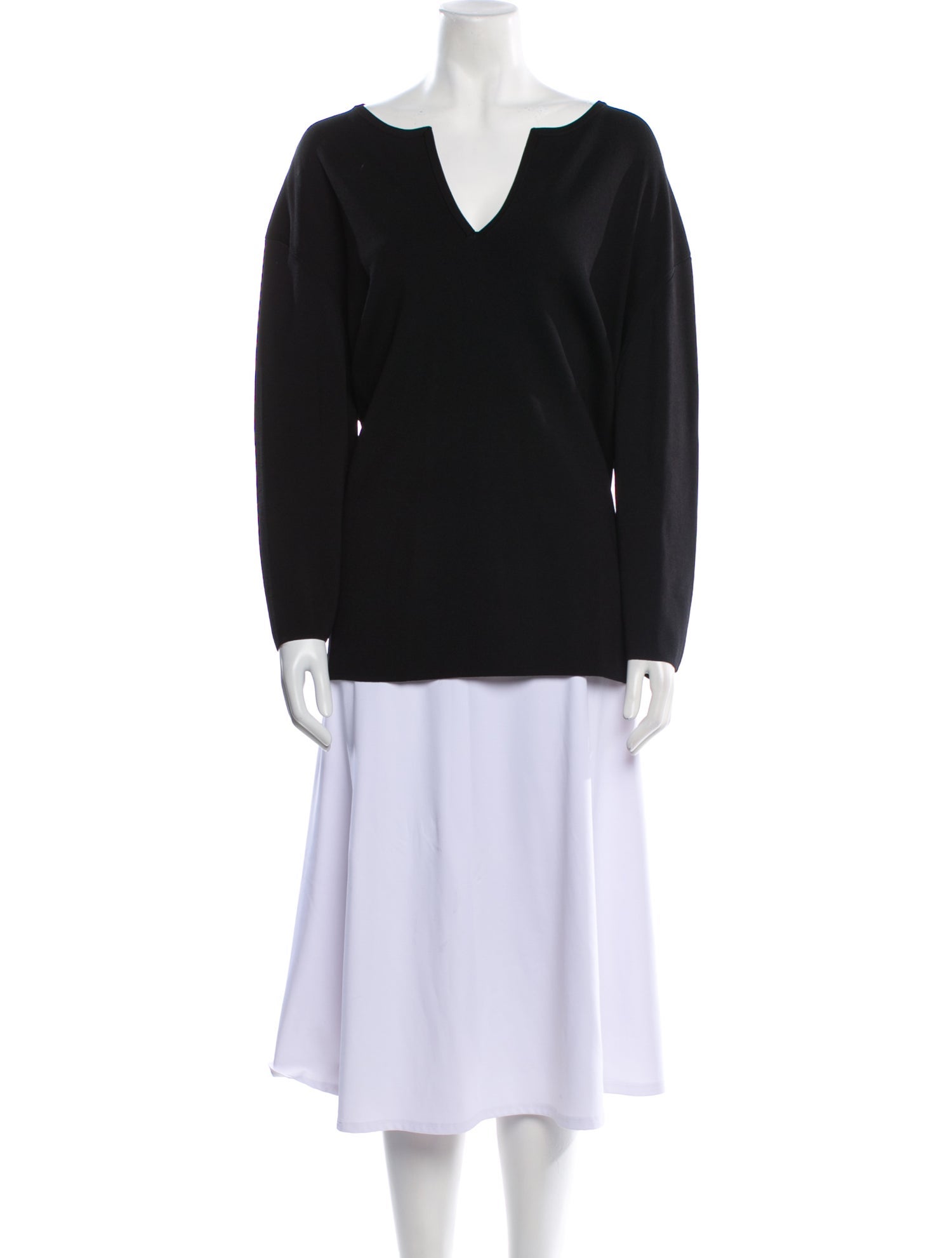 Max Mara Leisure V-Neck Long Sleeve Top