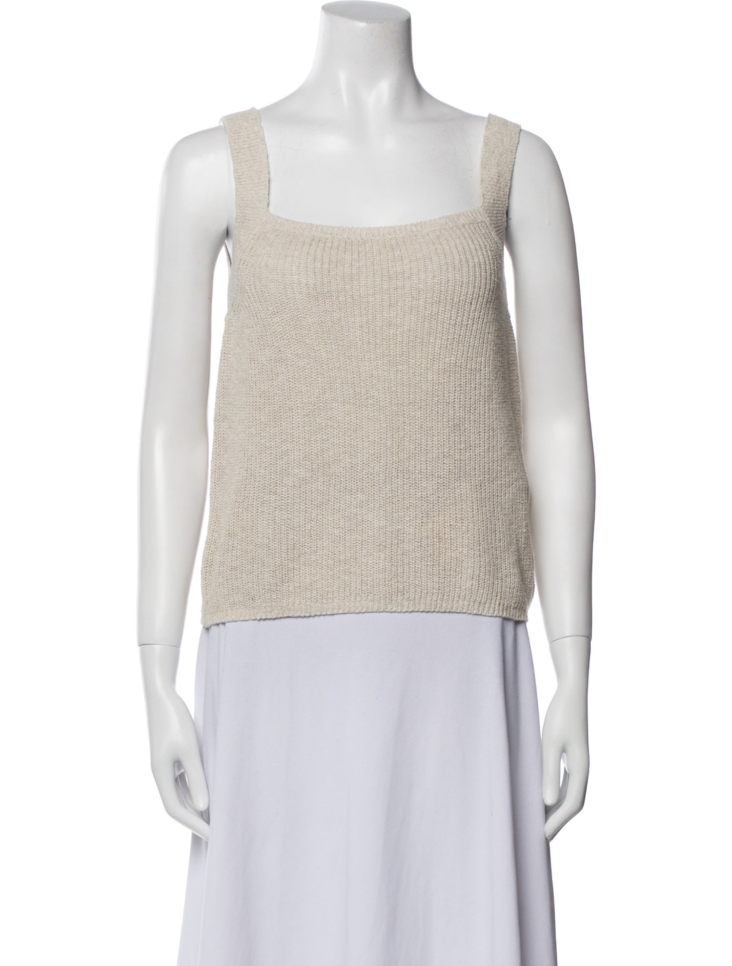 Max Mara Leisure Square Neckline Sleeveless Crop Top