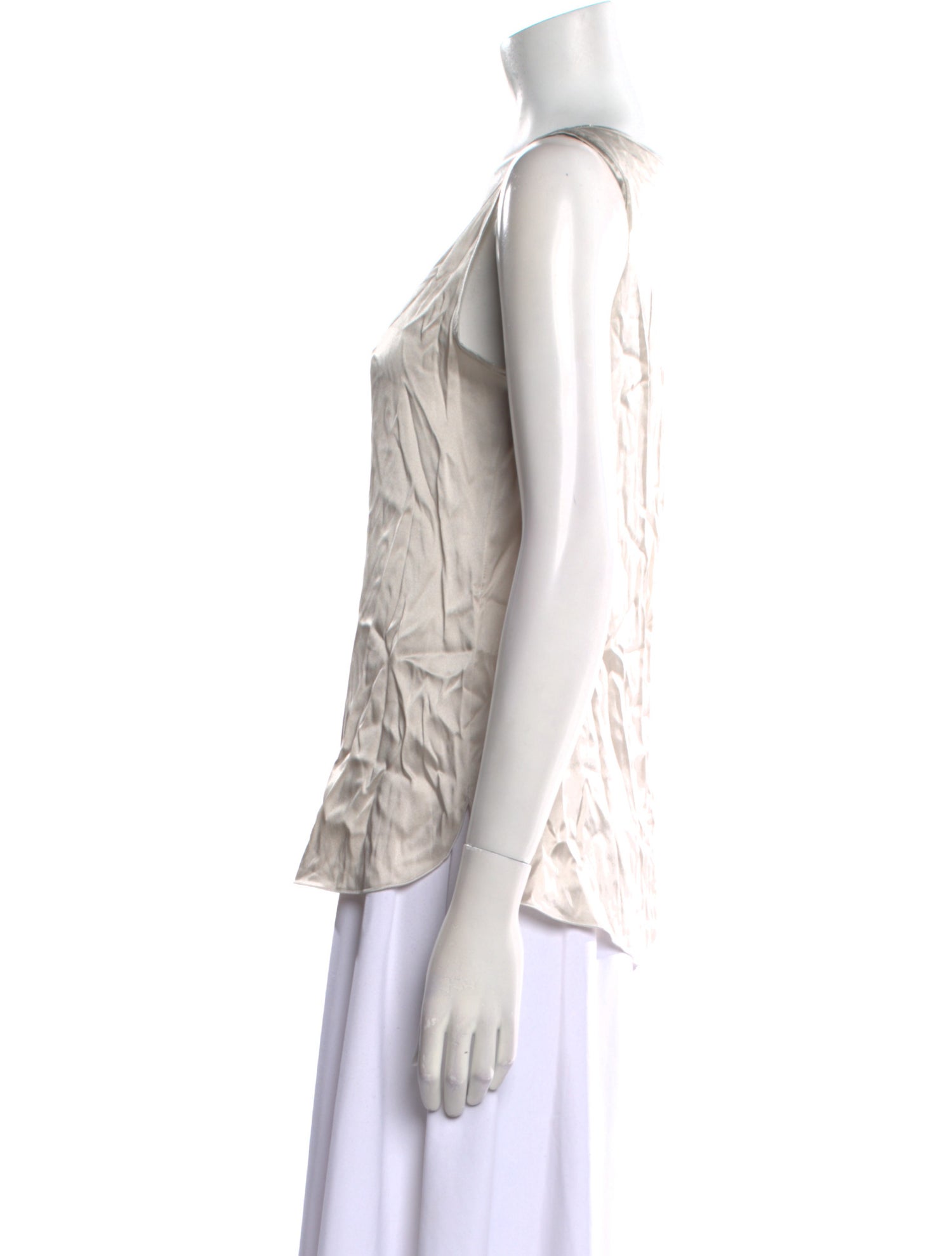 Max Mara Leisure Silk Scoop Neck Top