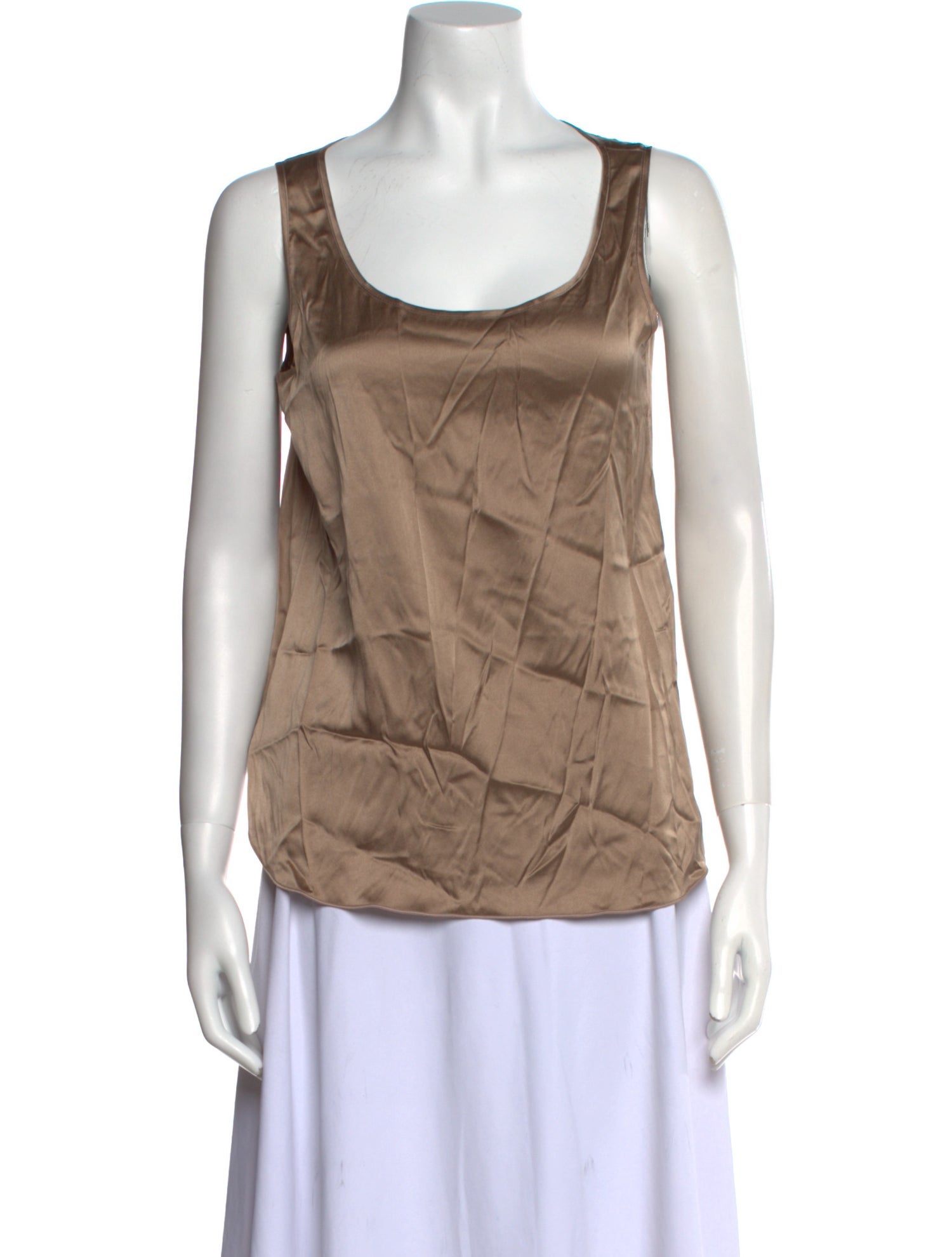 Max Mara Leisure Silk Scoop Neck Top