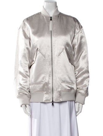 Max Mara Leisure Silk Bomber Jacket