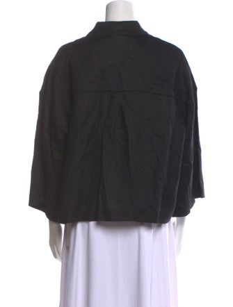 Max Mara Leisure Three-Quarter Sleeve Button-Up Top