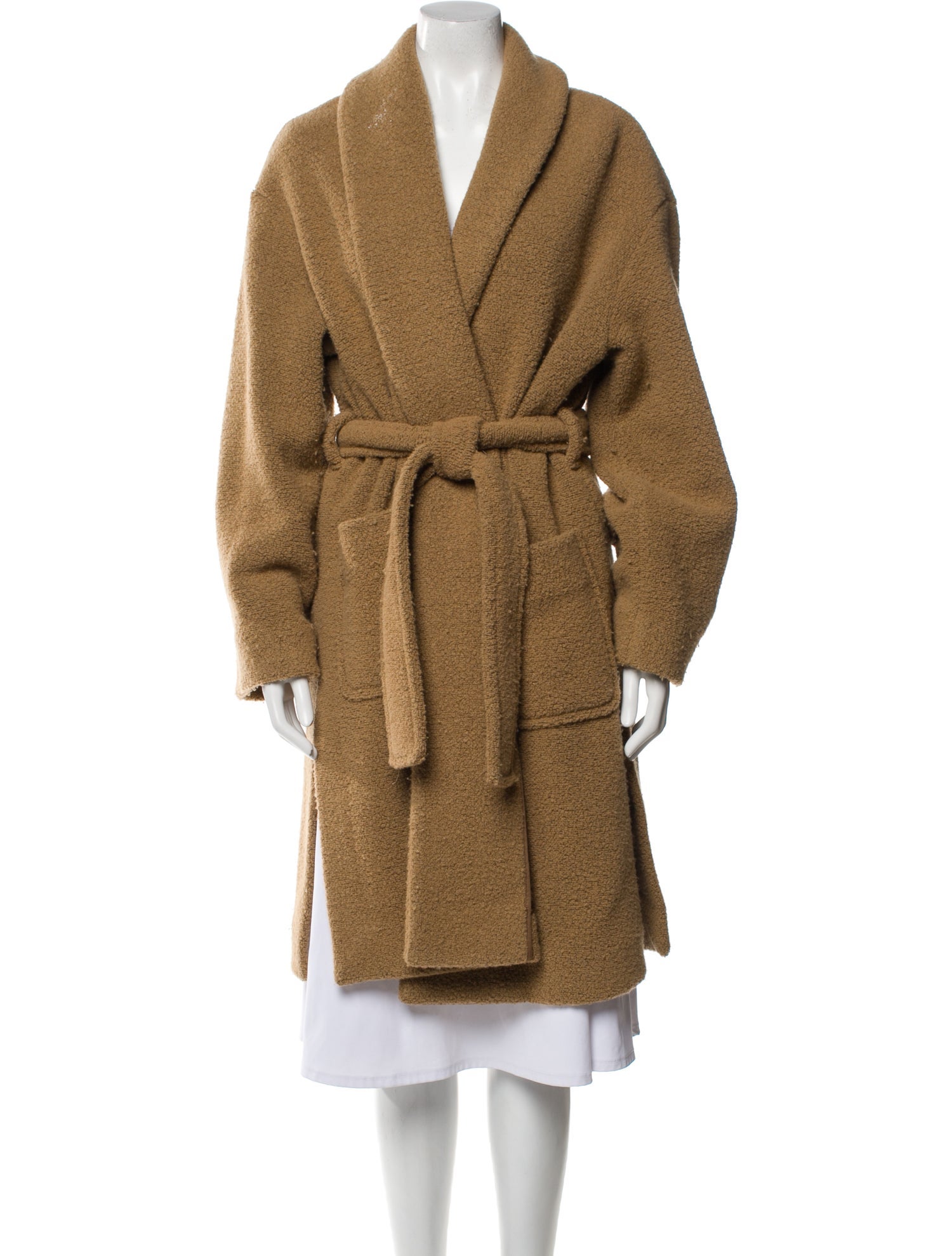 Max Mara Leisure Wool Faux Fur Coat
