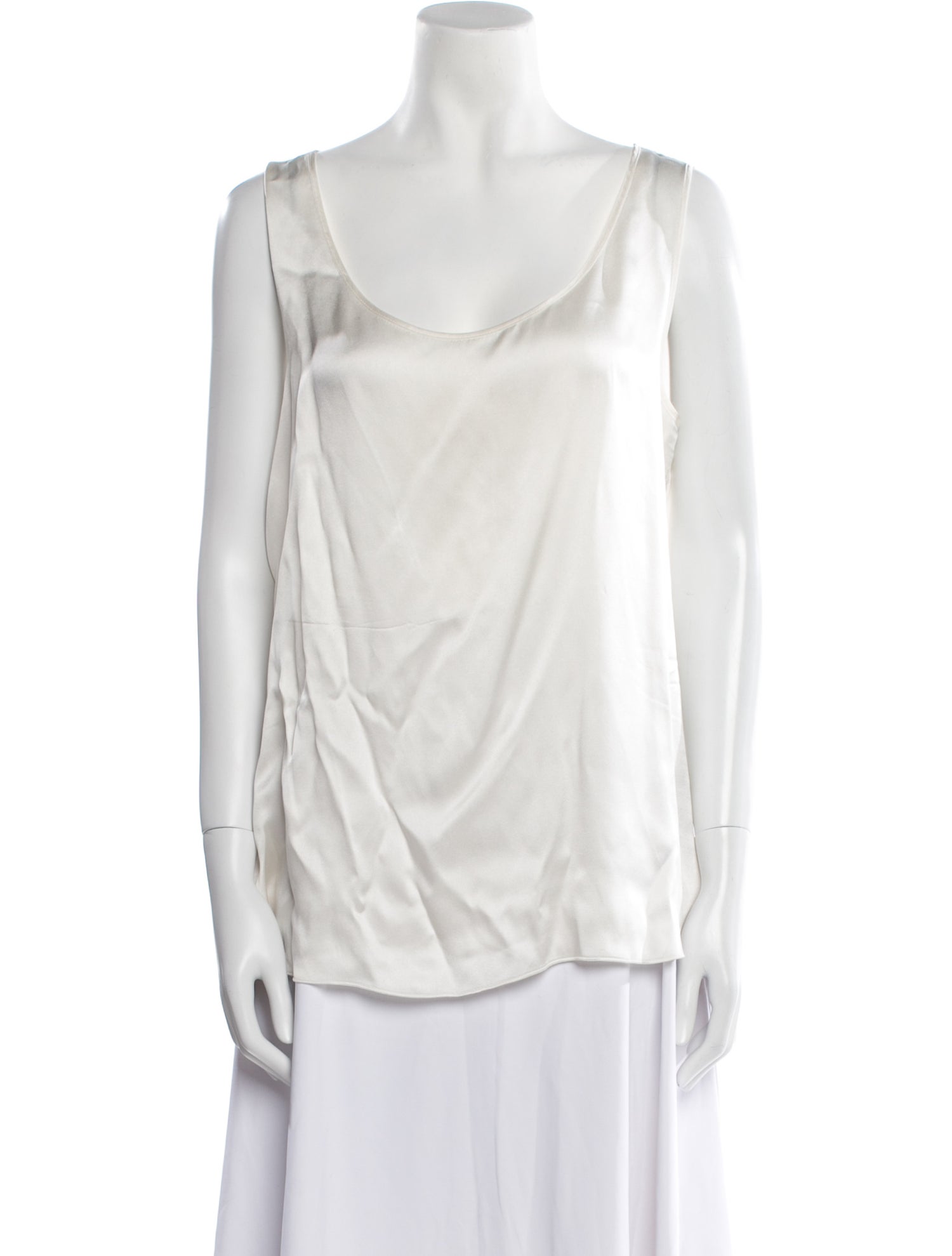 Max Mara Leisure Silk Scoop Neck Top