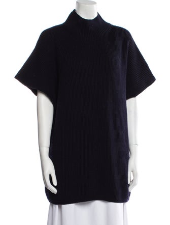 Max Mara Leisure Virgin Wool Mock Neck Sweater
