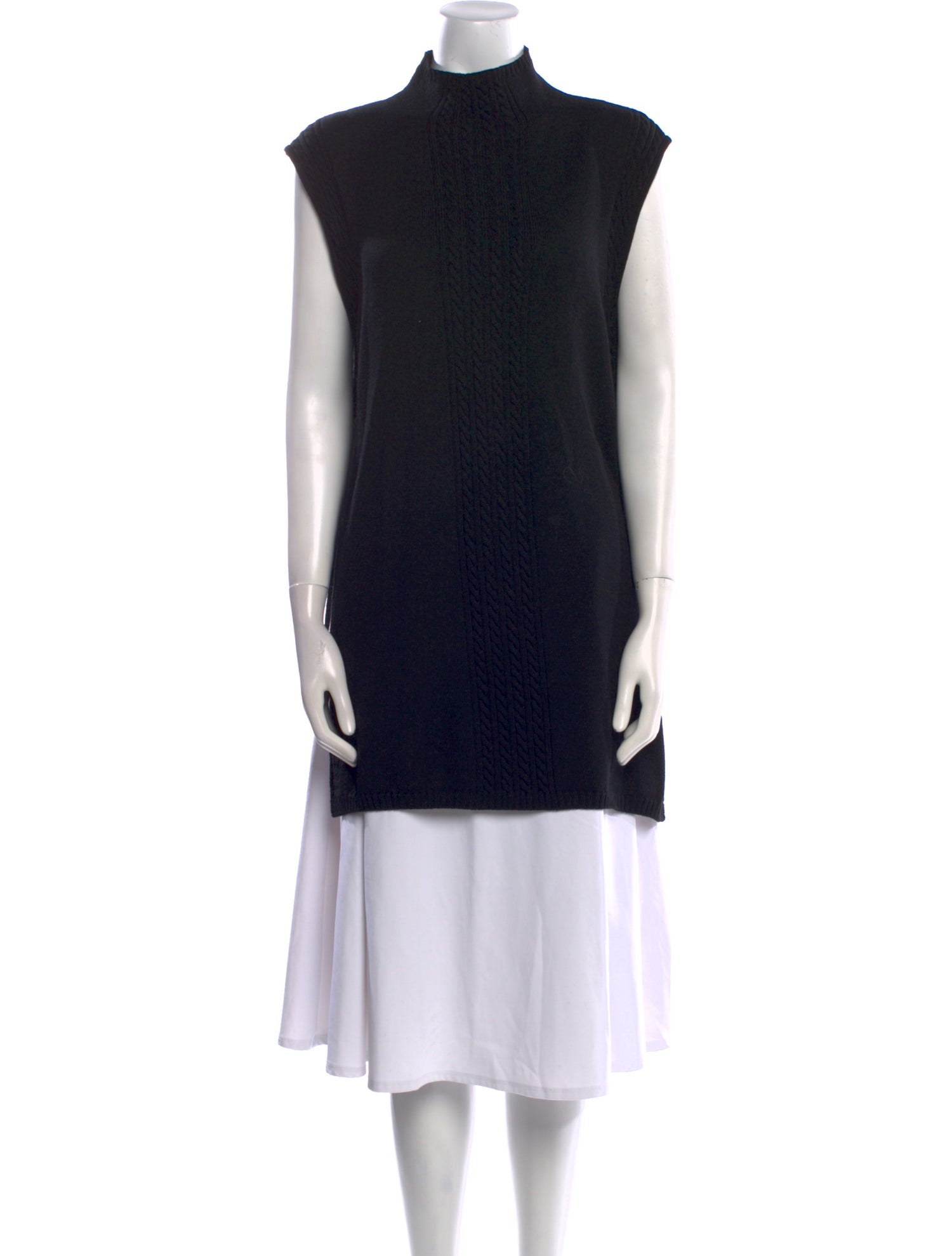 Max Mara Leisure Virgin Wool Mock Neck Sweater