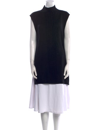 Max Mara Leisure Virgin Wool Mock Neck Sweater