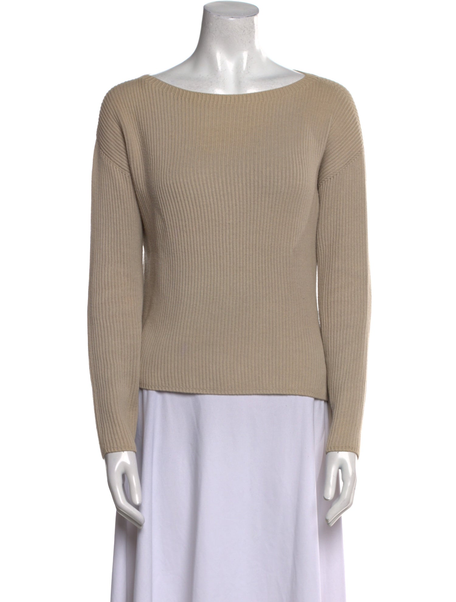 Max Mara Leisure Bateau Neckline Long Sleeve Top
