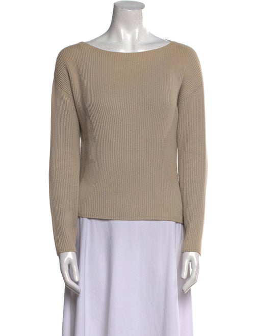 Max Mara Leisure Bateau Neckline Long Sleeve Top