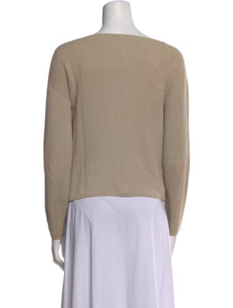 Max Mara Leisure Bateau Neckline Long Sleeve Top