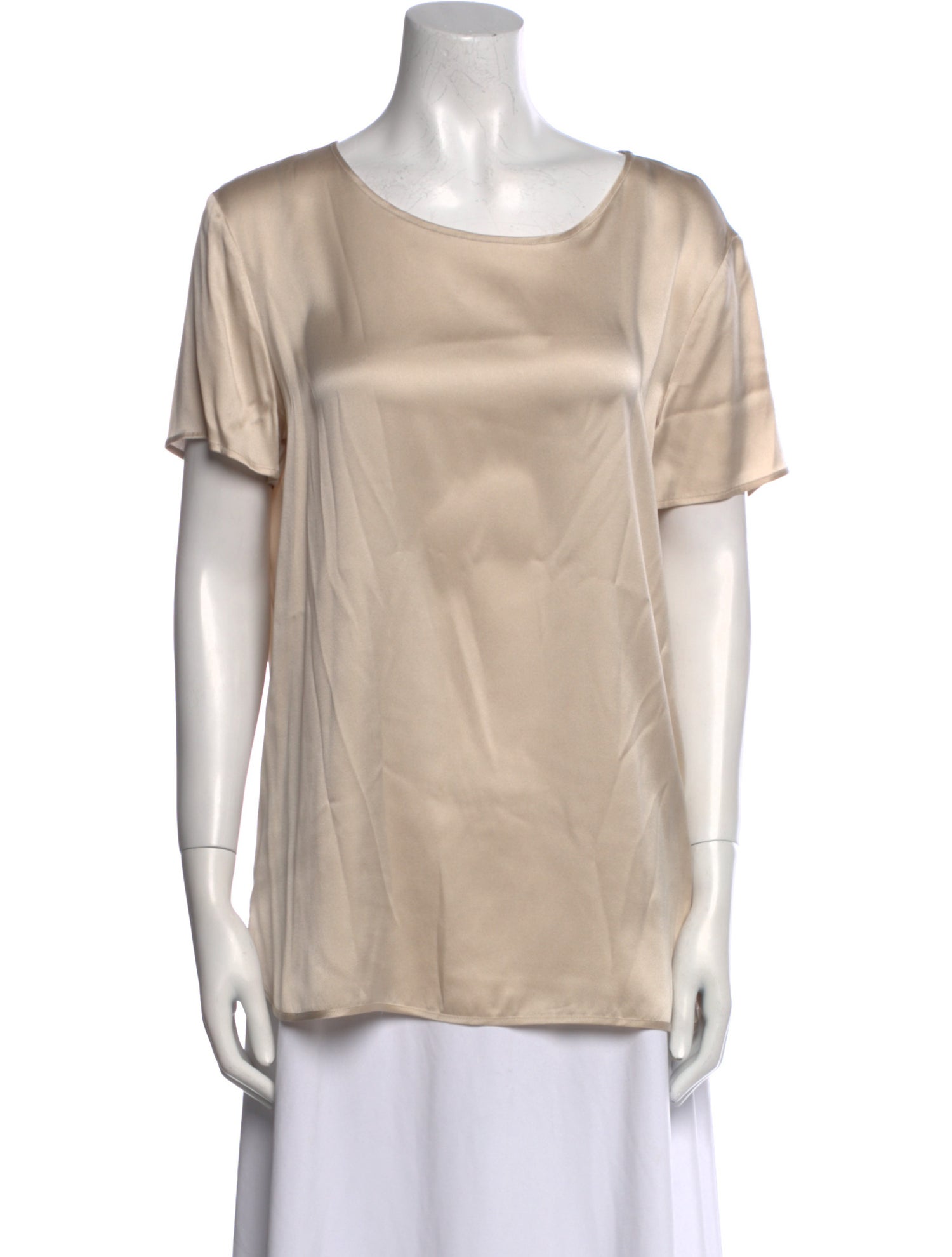Max Mara Leisure Silk Scoop Neck T-Shirt