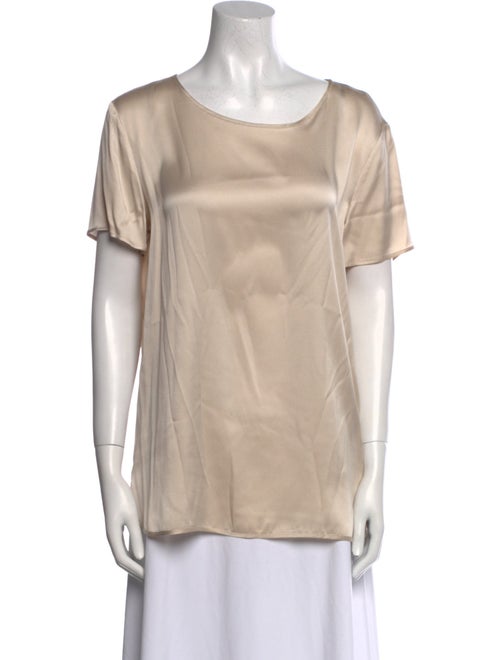 Max Mara Leisure Silk Scoop Neck T-Shirt