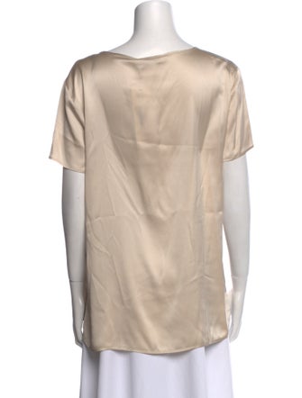 Max Mara Leisure Silk Scoop Neck T-Shirt