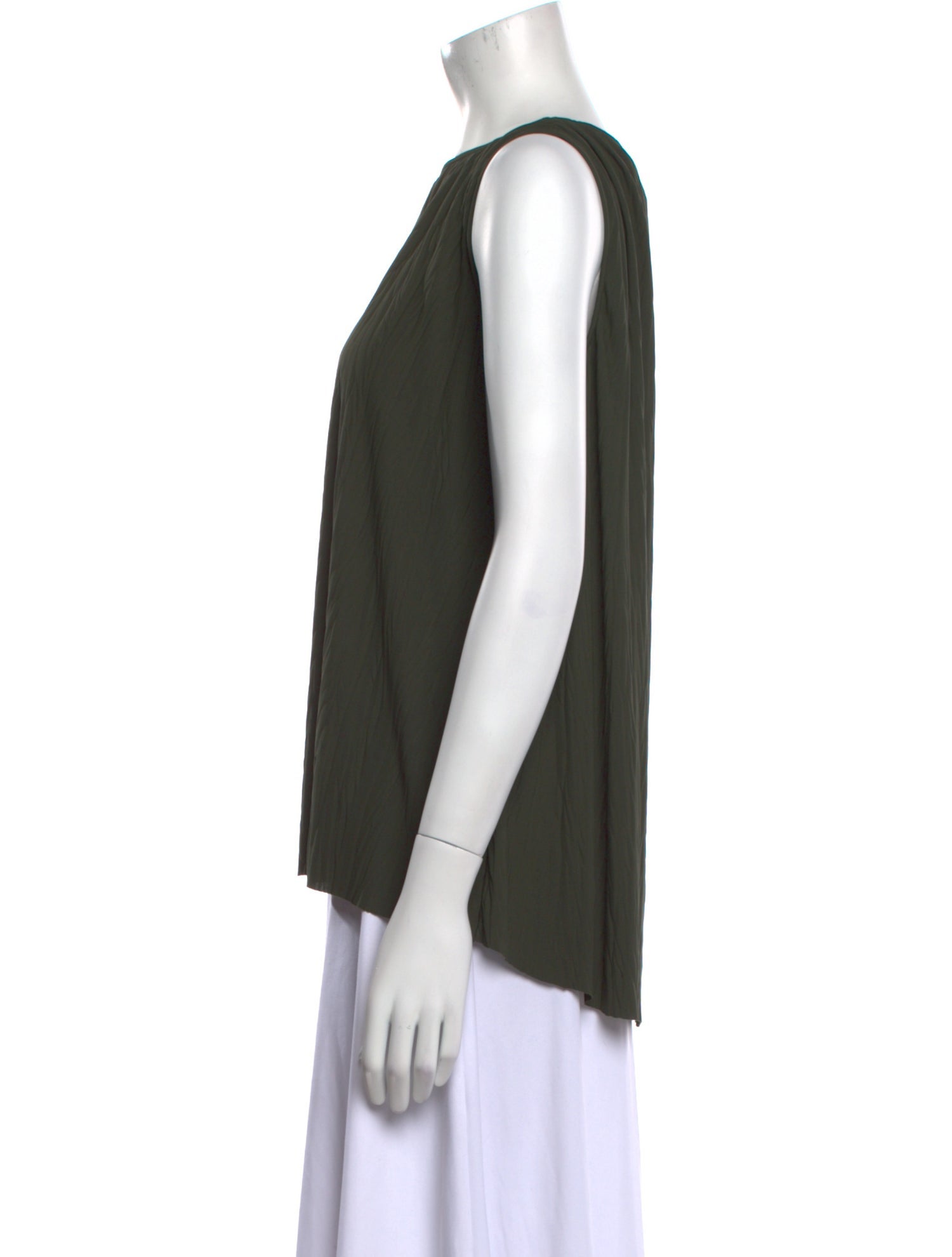 Max Mara Leisure Bateau Neckline Sleeveless Blouse