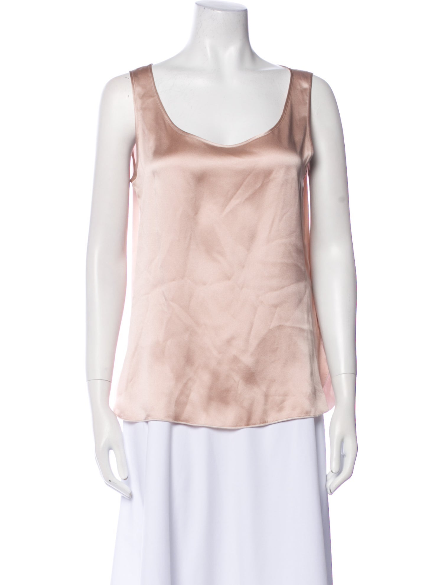 Max Mara Leisure Silk Scoop Neck Top