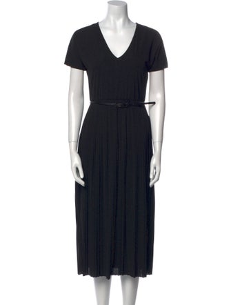 Max Mara Leisure V-Neck Knee-Length Dress